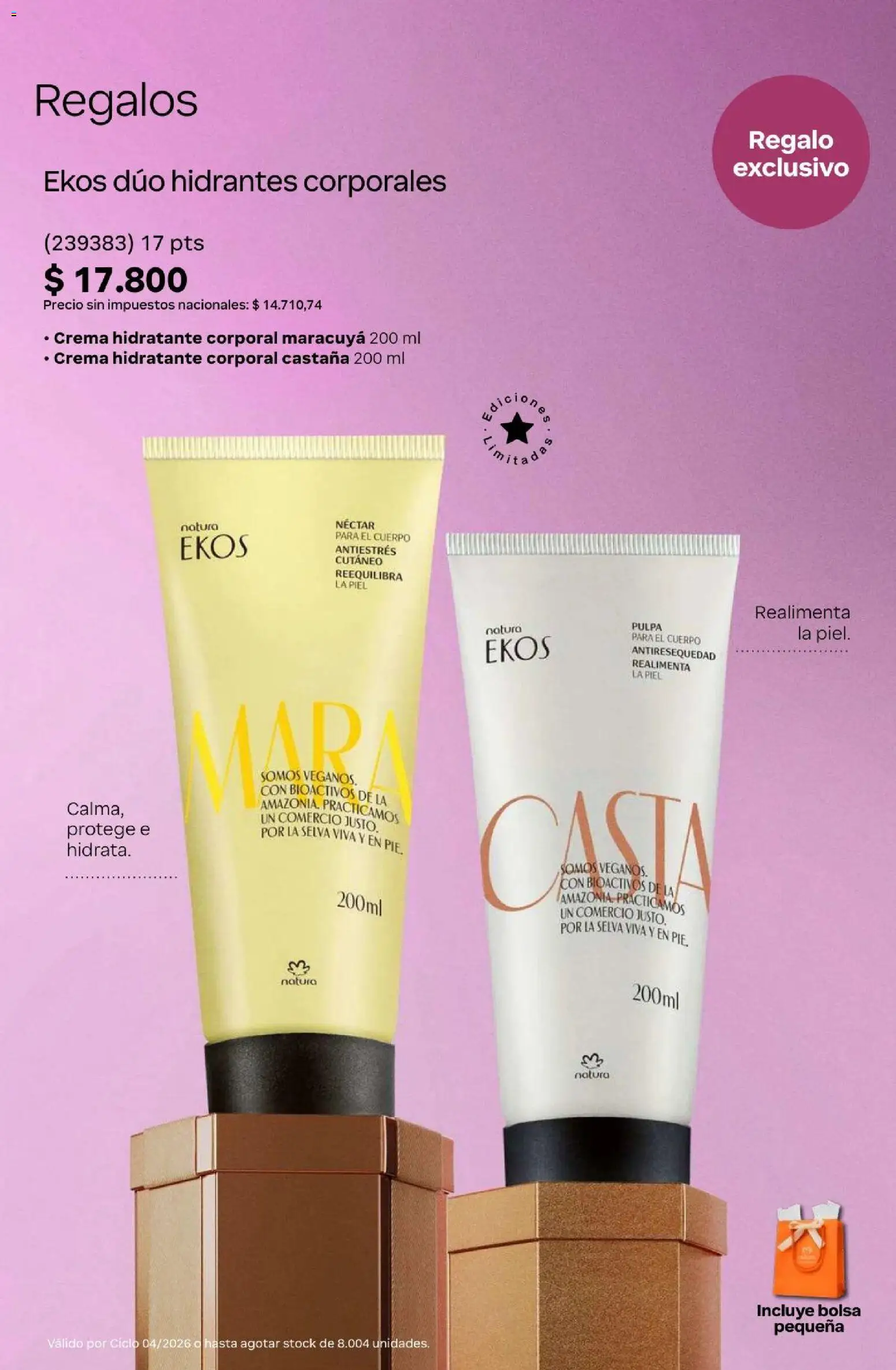 Natura Catálogo Ciclo 4/2026 │ válido desde el 01.04.2026 | Página: 20 | Productos: Bolsa, Crema