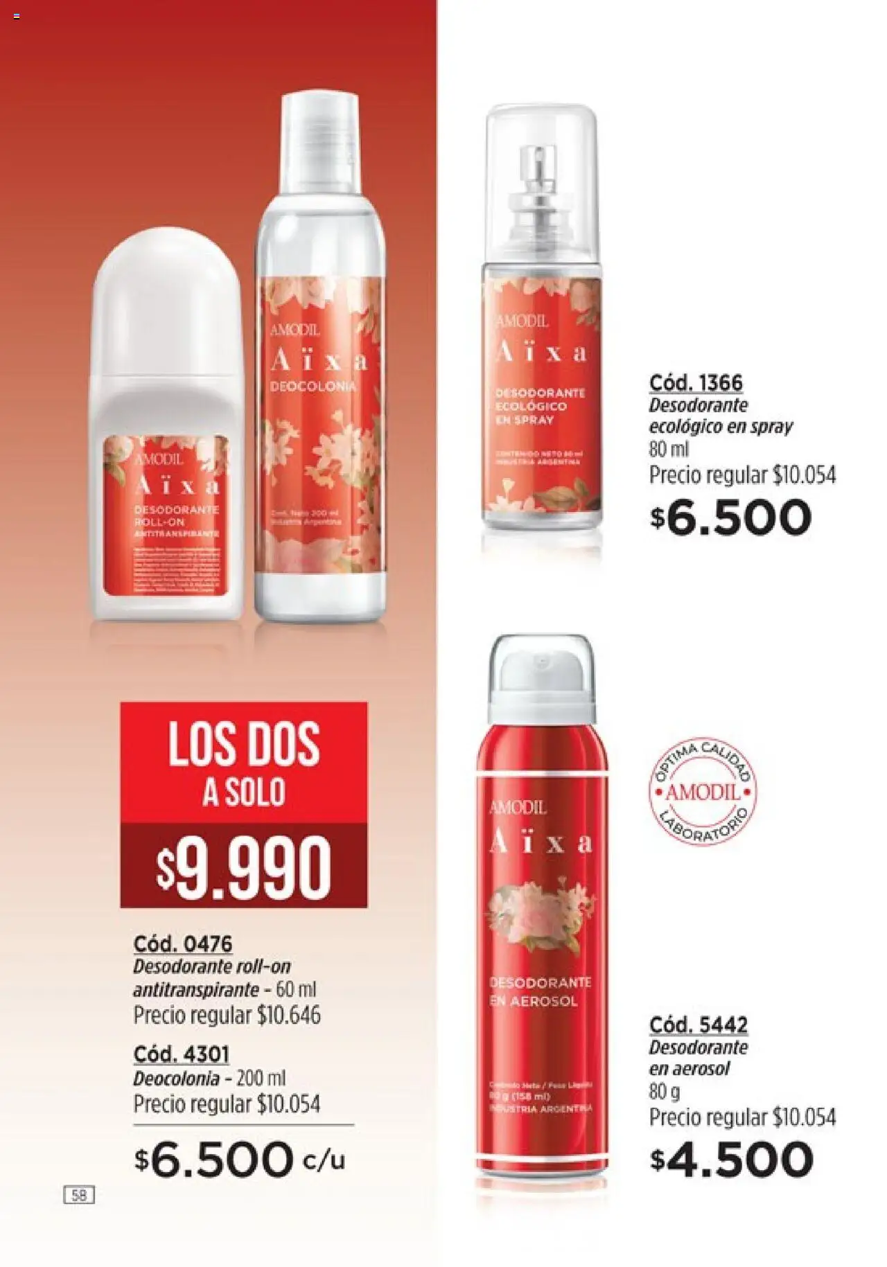 Catálogo Amodil Campaña 12 │ válido desde el 26.06.2025 | Página: 58 | Productos: Desodorante, Antitranspirante