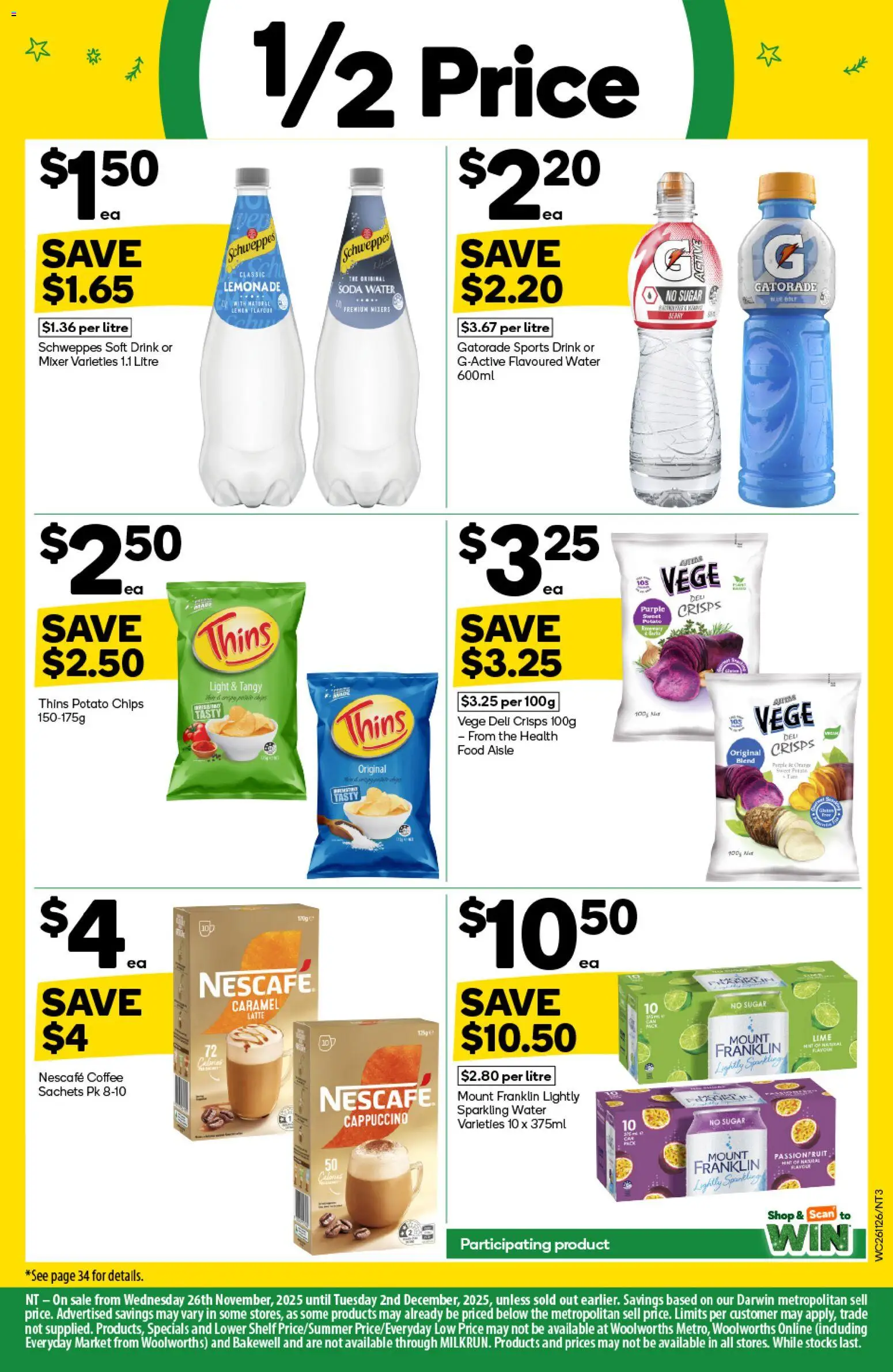 Woolworths catalogue - valid from 26.11.2025 | Page: 3 | Products: Shelf, Water, Lime, Mixer