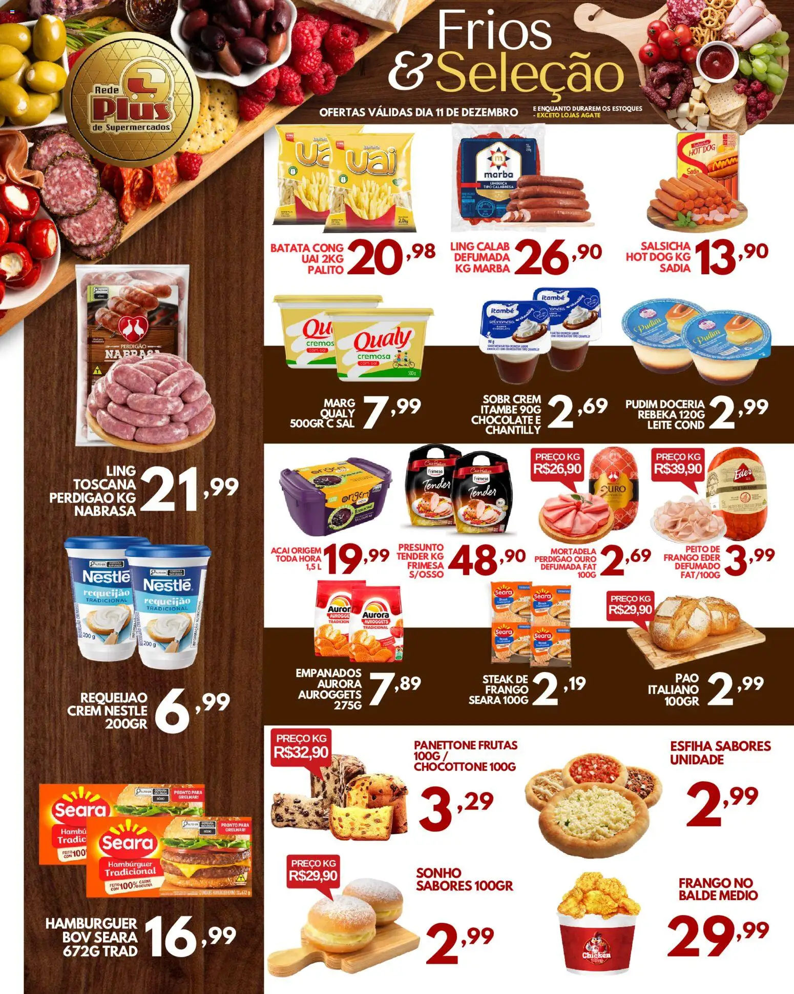 Rede Plus Supermercados Folheto - válido de 10.12.2025 | Página: 3 | Produtos: Tender, Salsicha, Leite, Sal