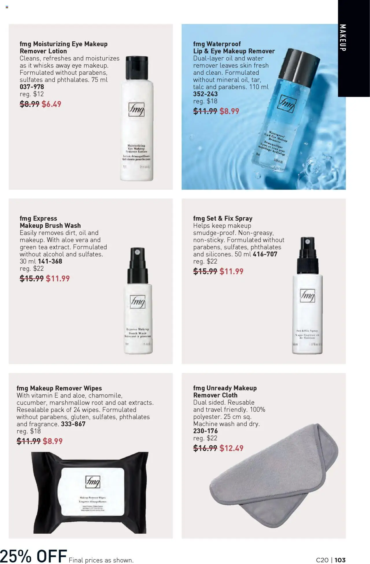 Avon flyer valid from 25.09.2025 | Page: 103 | Products: Tea, Makeup remover, Eye makeup remover, Oil