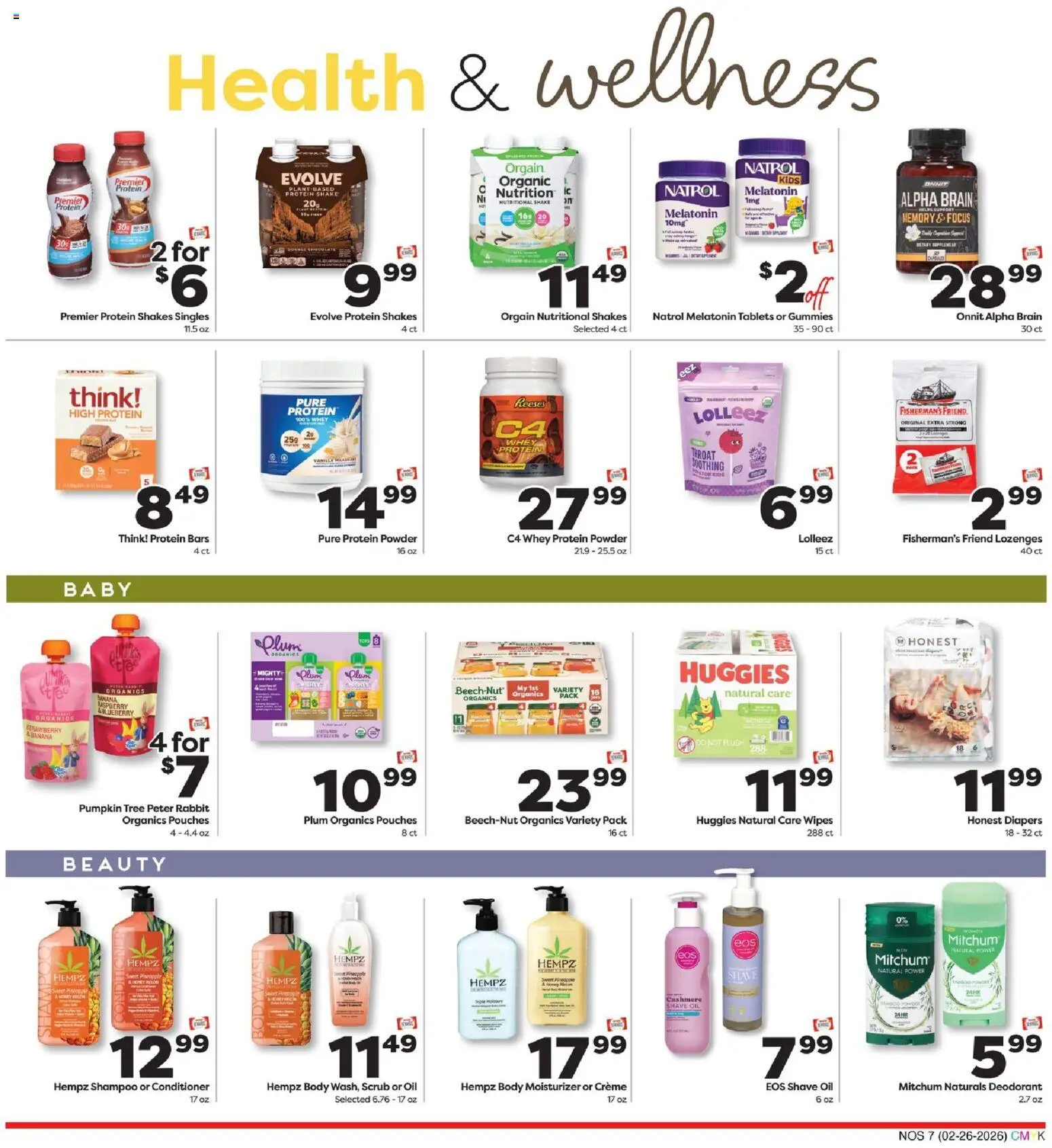 Weis Natural Living - valid from 26.02.2026 | Page: 7 | Products: Powder, Conditioner, Deodorant, Pumpkin