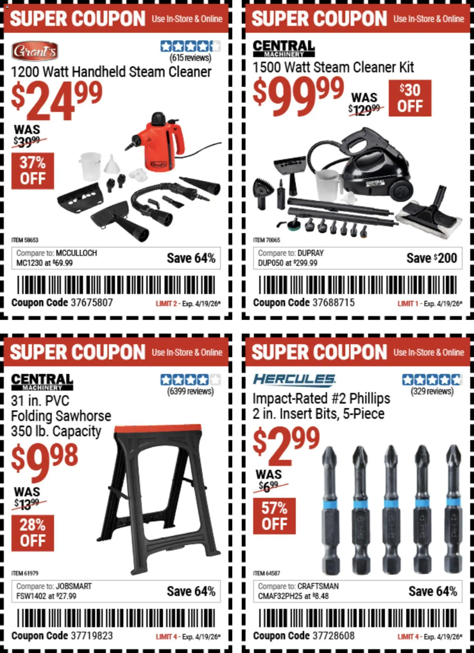 Harbor Freight Spring Black Friday - valid from 14.04.2026 | Page: 37