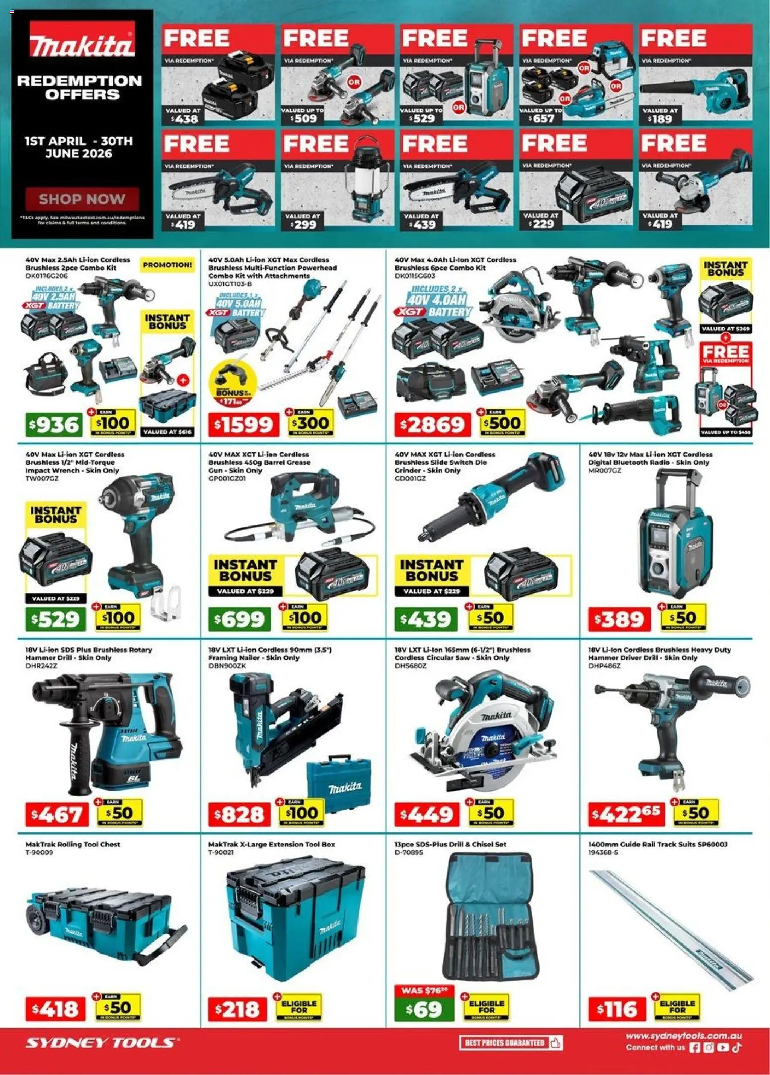 Sydney Tools catalogue - valid from 30.04.2026 | Page: 2 | Products: Box, Battery, Radio, Tools