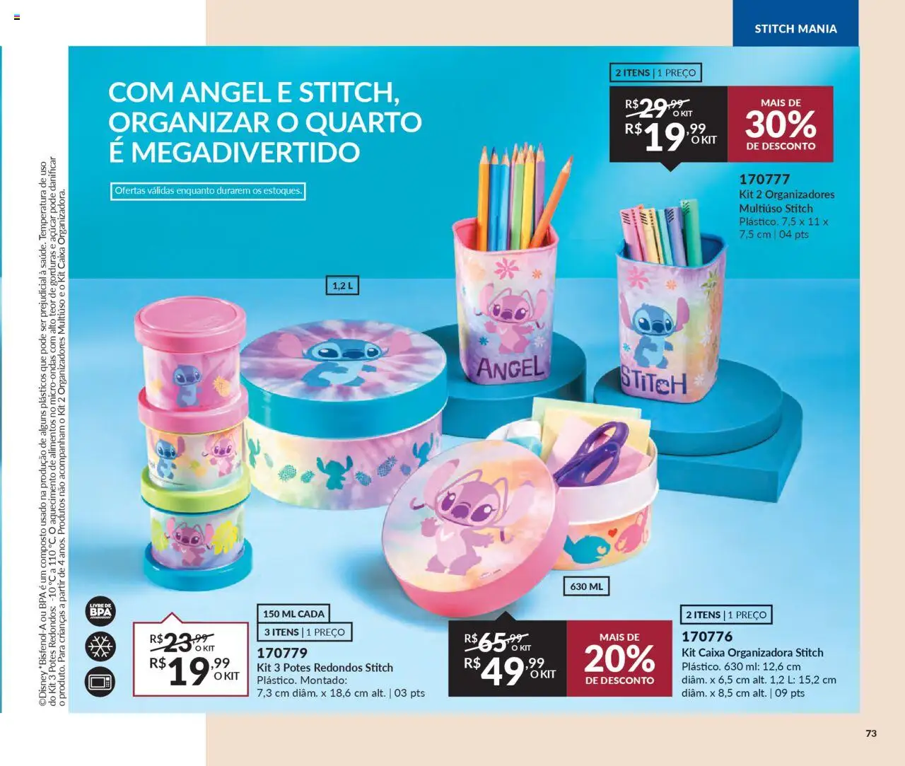Avon Folheto - válido de 13.06.2025 | Página: 73 | Produtos: Caixa, Microondas, Açúcar, Potes