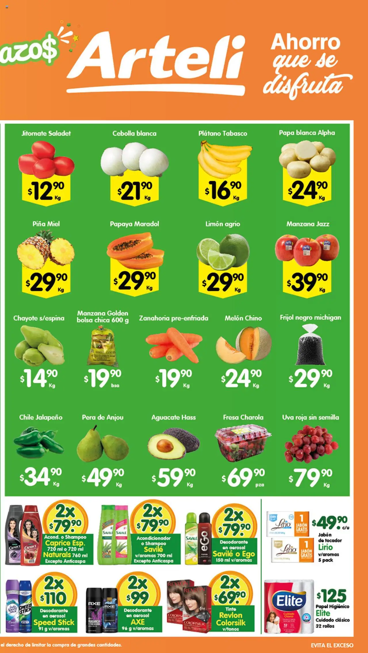 Nuevas ofertas de Arteli válidas en toda la República Mexicana desde el 01.10.2025. ¡Encuentra las mejores ofertas en Arteli - Prensa Express! | Página: 2 | Productos: Cebolla, Pera, Limón, Aguacate