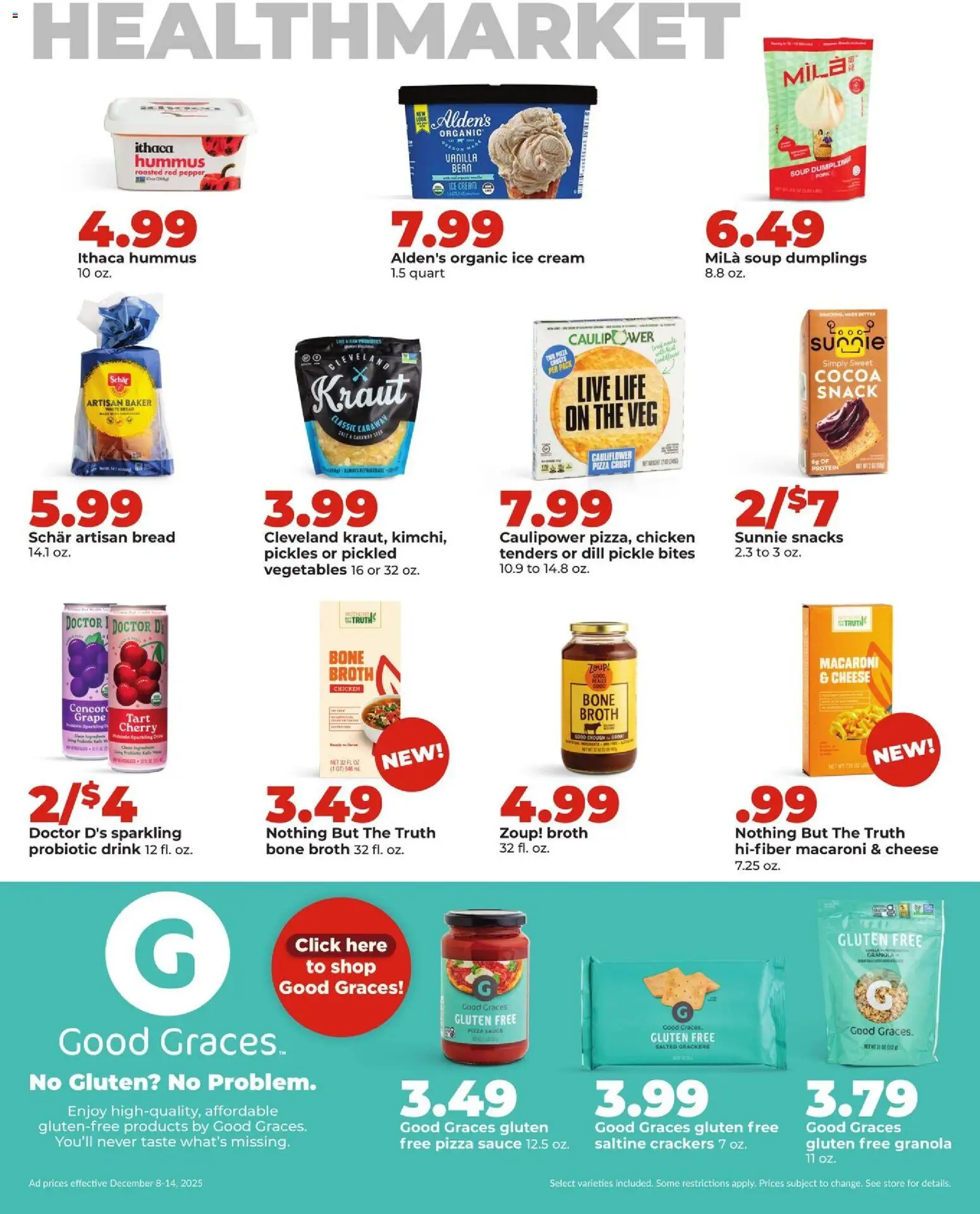 HyVee Weekly Ad - valid from 08.12.2025 | Page: 34 | Products: Pizza, Sauce, Cauliflower, Dill