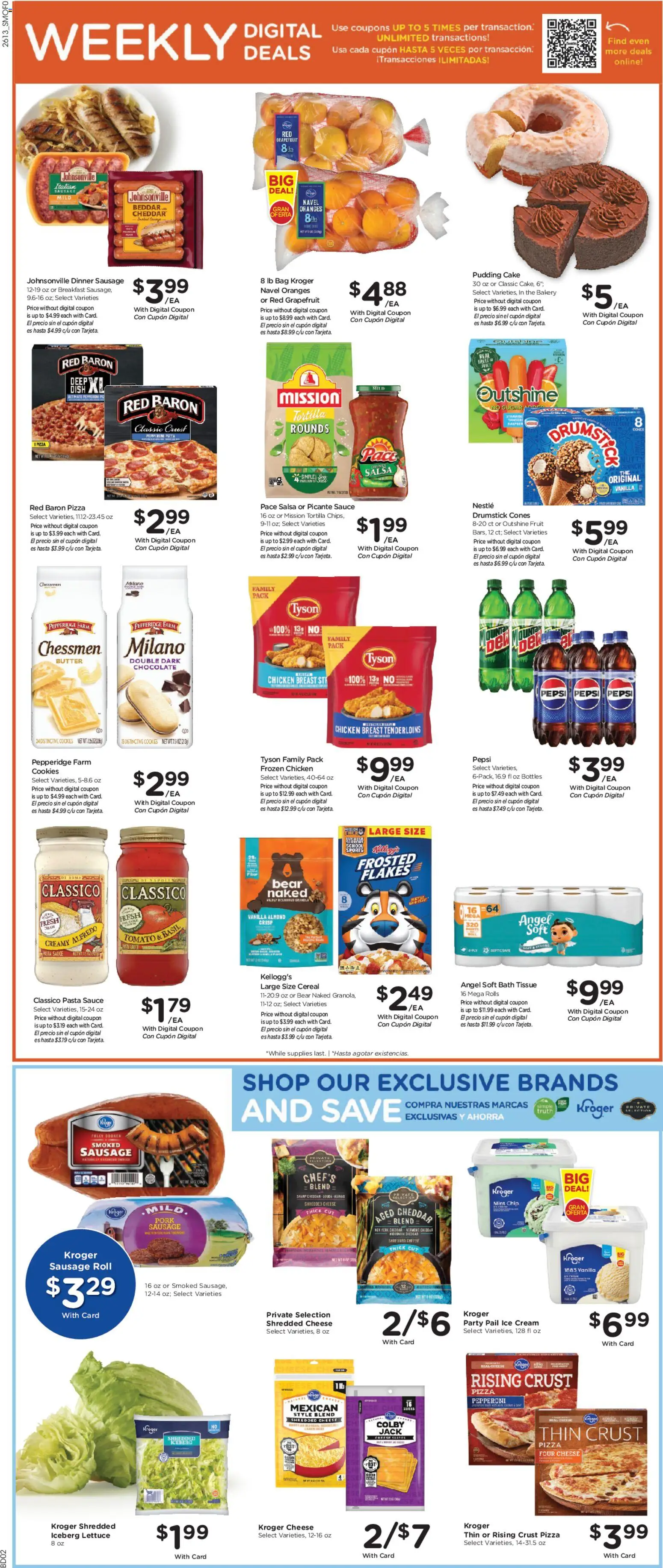 Smith's Weekly Ad - valid from 29.04.2026 | Page: 2 | Products: Lettuce, Bath, Grapefruit, Sausage