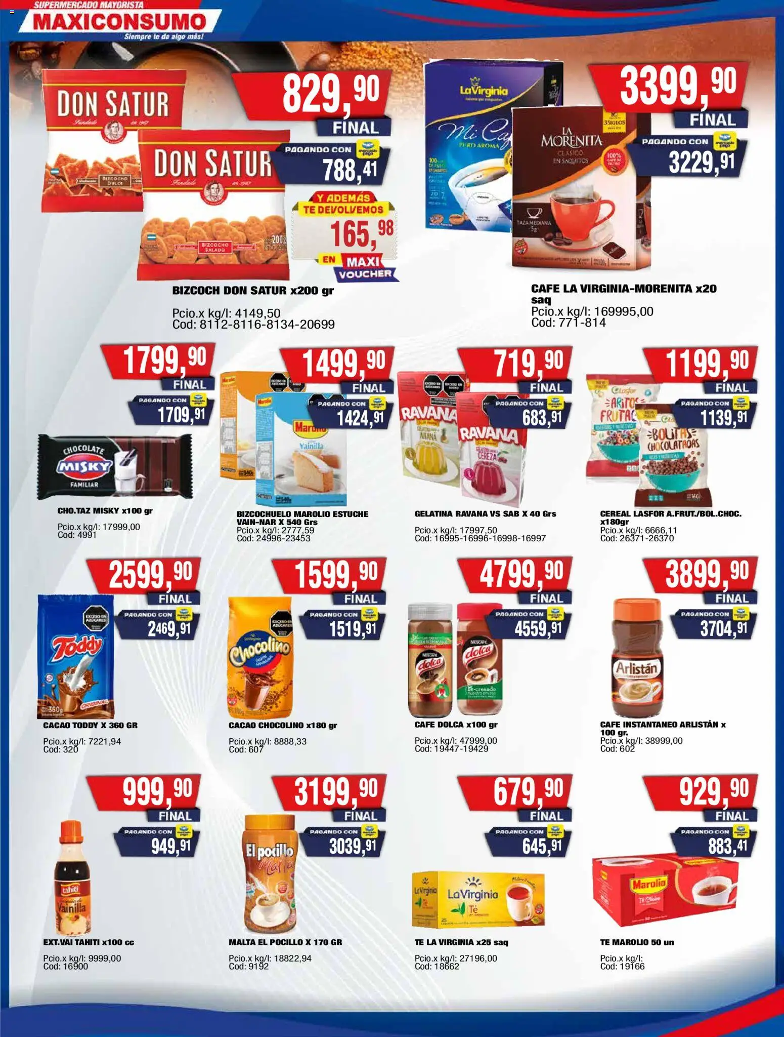 Maxiconsumo ofertas │ válido desde el 30.03.2026 | Página: 8 | Productos: Taza, Café, Pocillo, Cacao