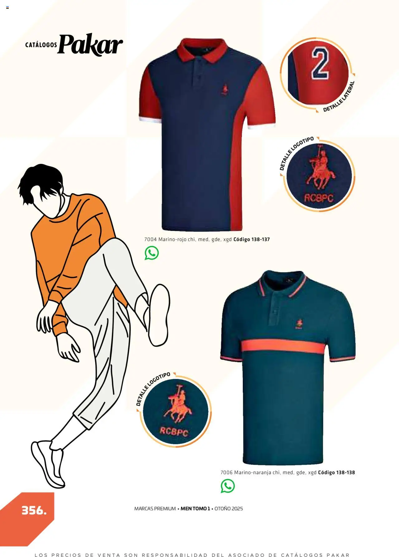 Nuevas ofertas de SC Pakar válidas en toda la República Mexicana desde el 29.08.2025. ¡Encuentra las mejores ofertas en SC Pakar - Catálogo Otoño Men Tomo 1! | Página: 356