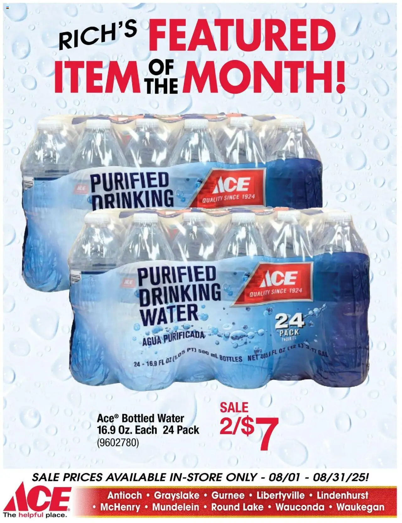 ACE Hardware Weekly Ad - valid from 01.08.2025 | Page: 14 | Products: Water