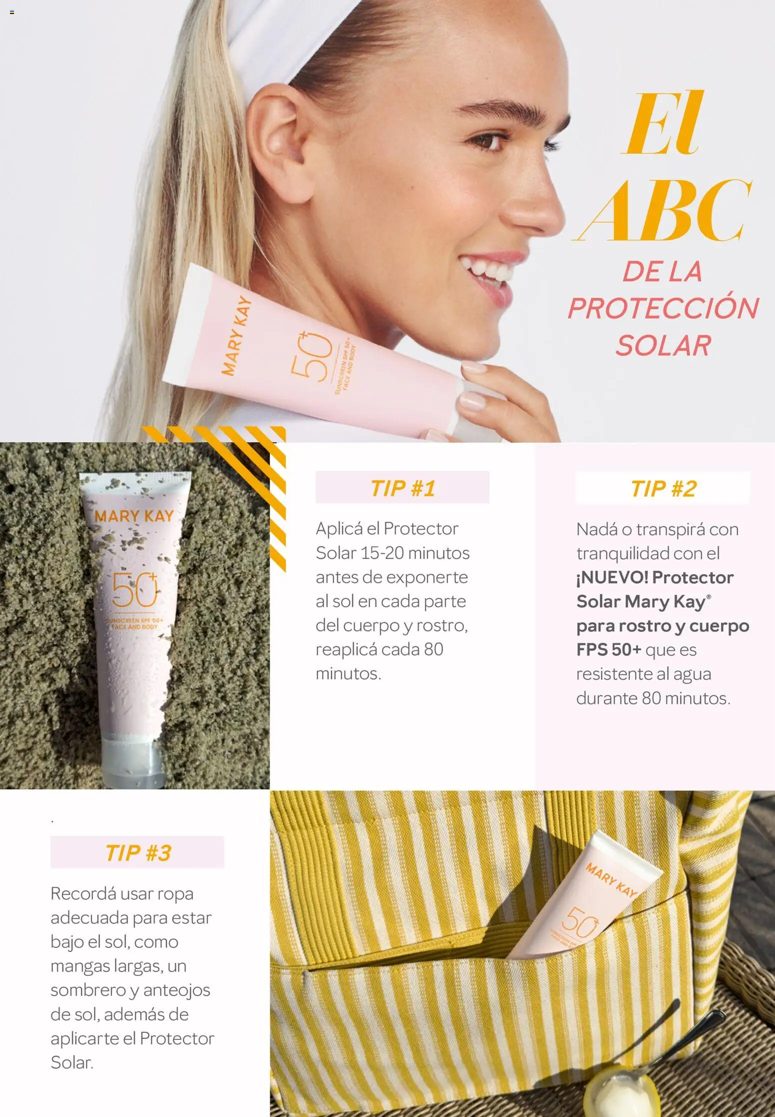 Mary Kay - Cuidá tu Piel, disfrutá del sol │ válido desde el 02.01.2026 | Página: 19 | Productos: Body, Agua, Ropa, Un sombrero