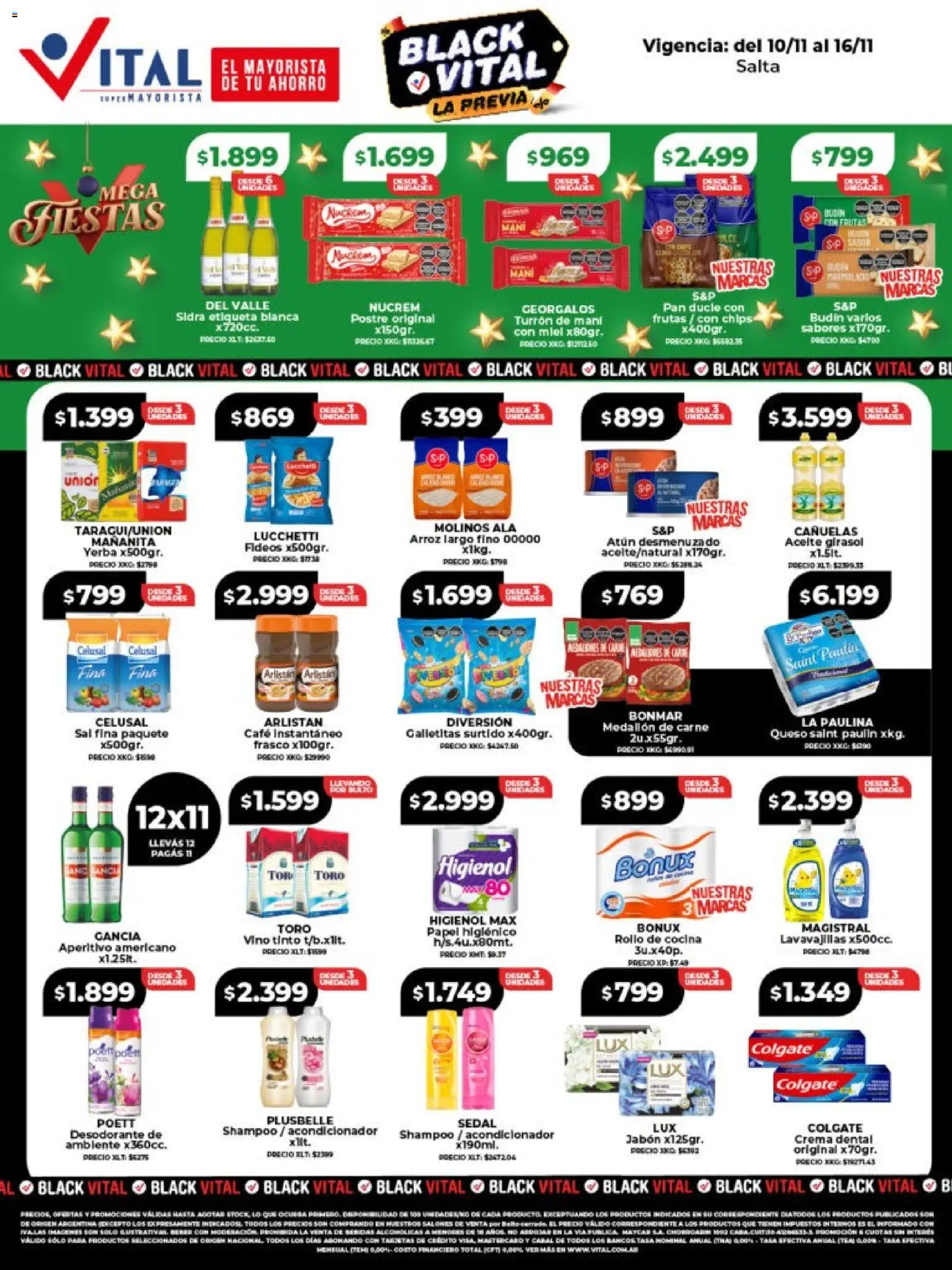 Vital - Ofertas - Salta │ válido desde el 10.11.2025 | Página: 1 | Productos: Desodorante de ambiente, Budín, Shampoo, Pan