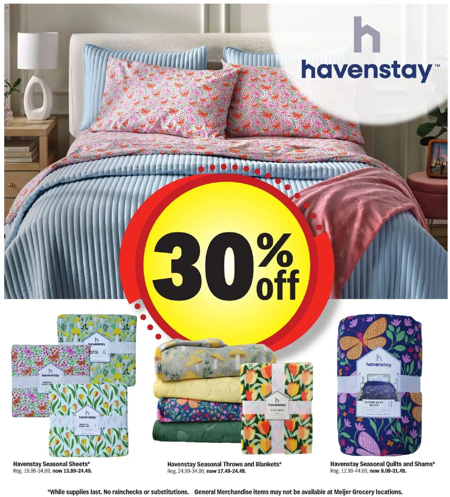 Meijer More Deals Across the Store - valid from 07.01.2026 | Page: 3 | Products: Quilt, Sheet