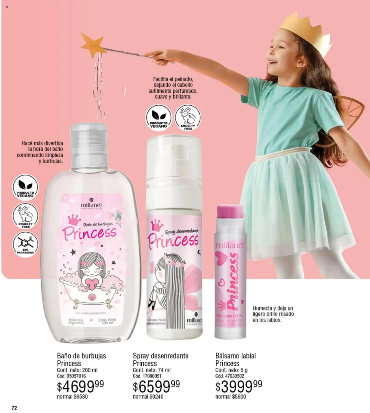 Millanel catálogo │ válido desde el 18.08.2025 | Página: 72 | Productos: Baño, Brillo, Bálsamo