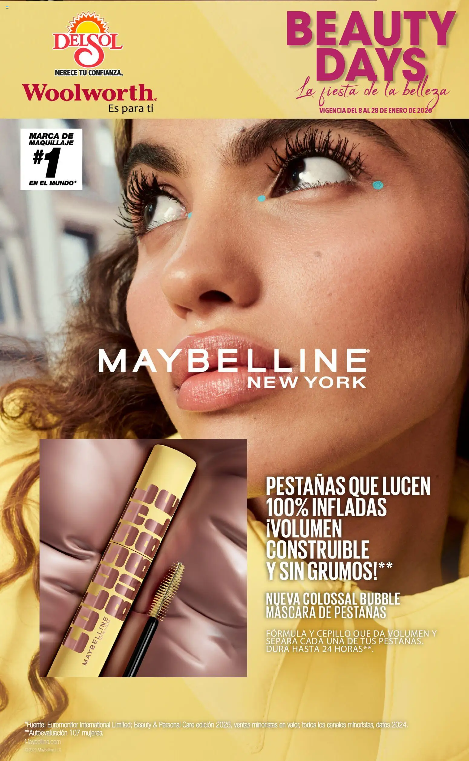 Nuevas ofertas de Del Sol y Woolworth válidas en toda la República Mexicana desde el 08.01.2026. ¡Encuentra las mejores ofertas en Del Sol y Woolworth catálogo La Fiesta de la Belleza ! | Página: 1 | Productos: Fuente, Cepillo, Máscara, Maquillaje
