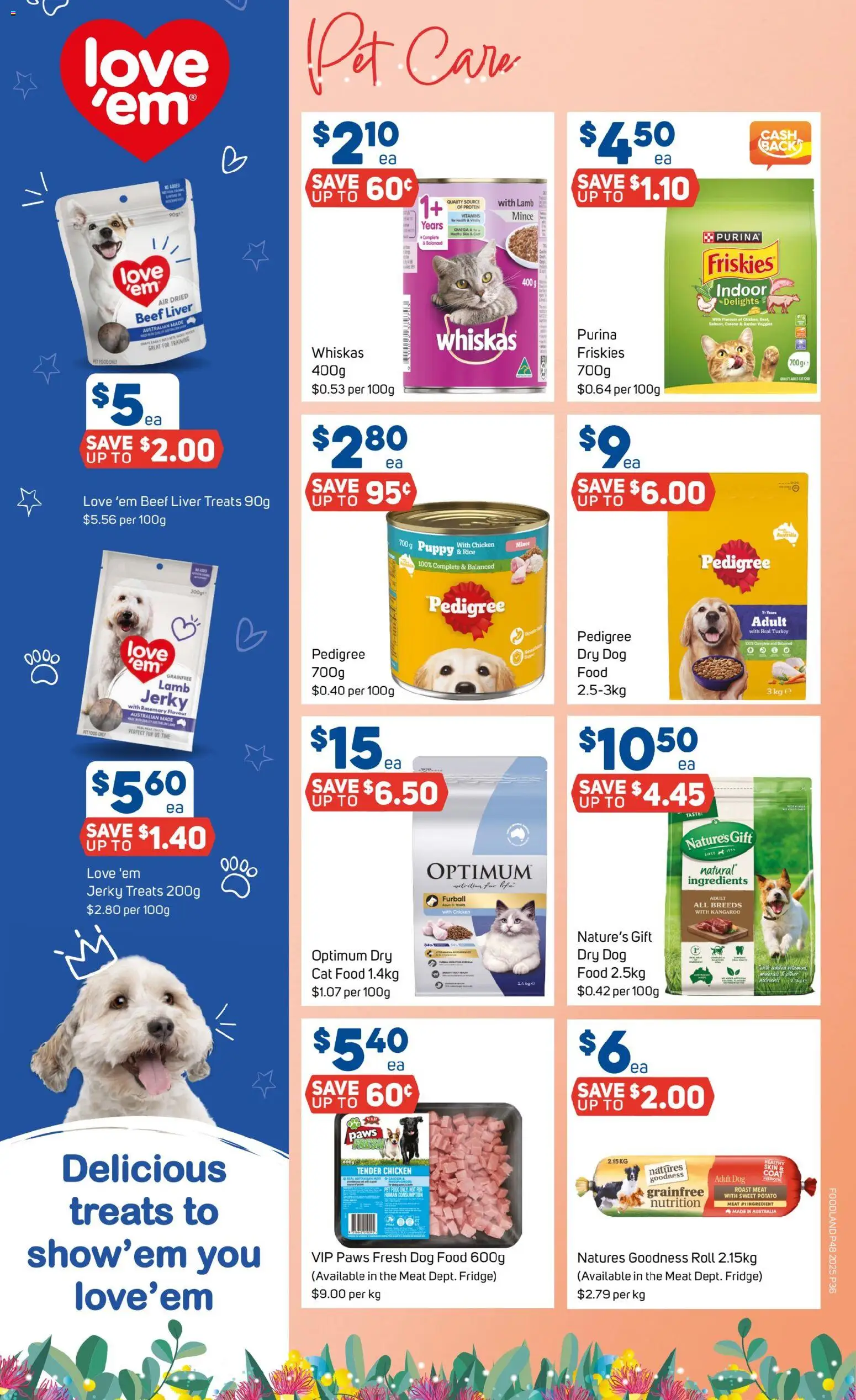 Foodland catalogue - valid from 26.11.2025 | Page: 36 | Products: Chicken, Beef, Dog food, Turkey