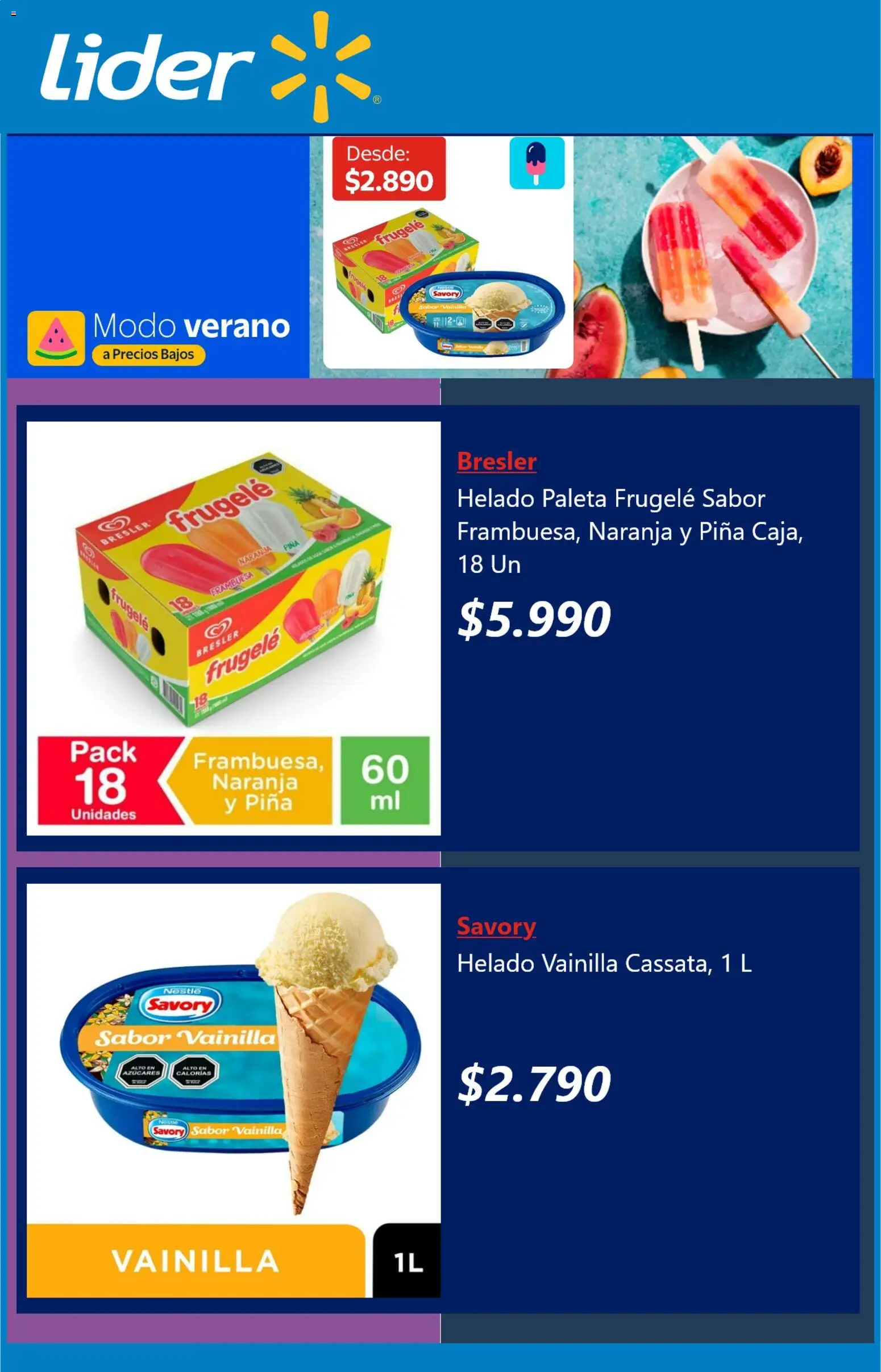 Lider ofertas  │ válido desde el 05.01.2026 | Página: 4 | Productos: Piña, Helado