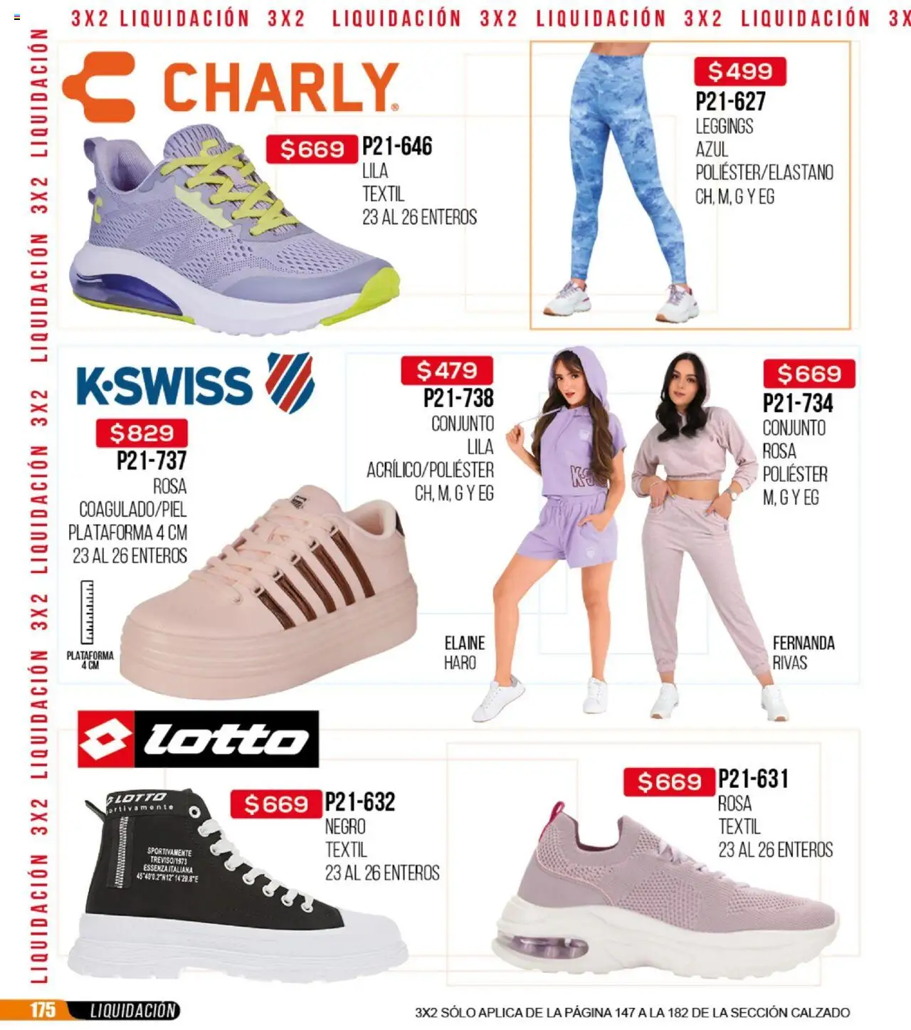 Nuevas ofertas de Cklass válidas en toda la República Mexicana desde el 22.09.2025. ¡Encuentra las mejores ofertas en Cklass - Catálogo Liquidación Calzado! | Página: 176 | Productos: Leggings, Conjunto