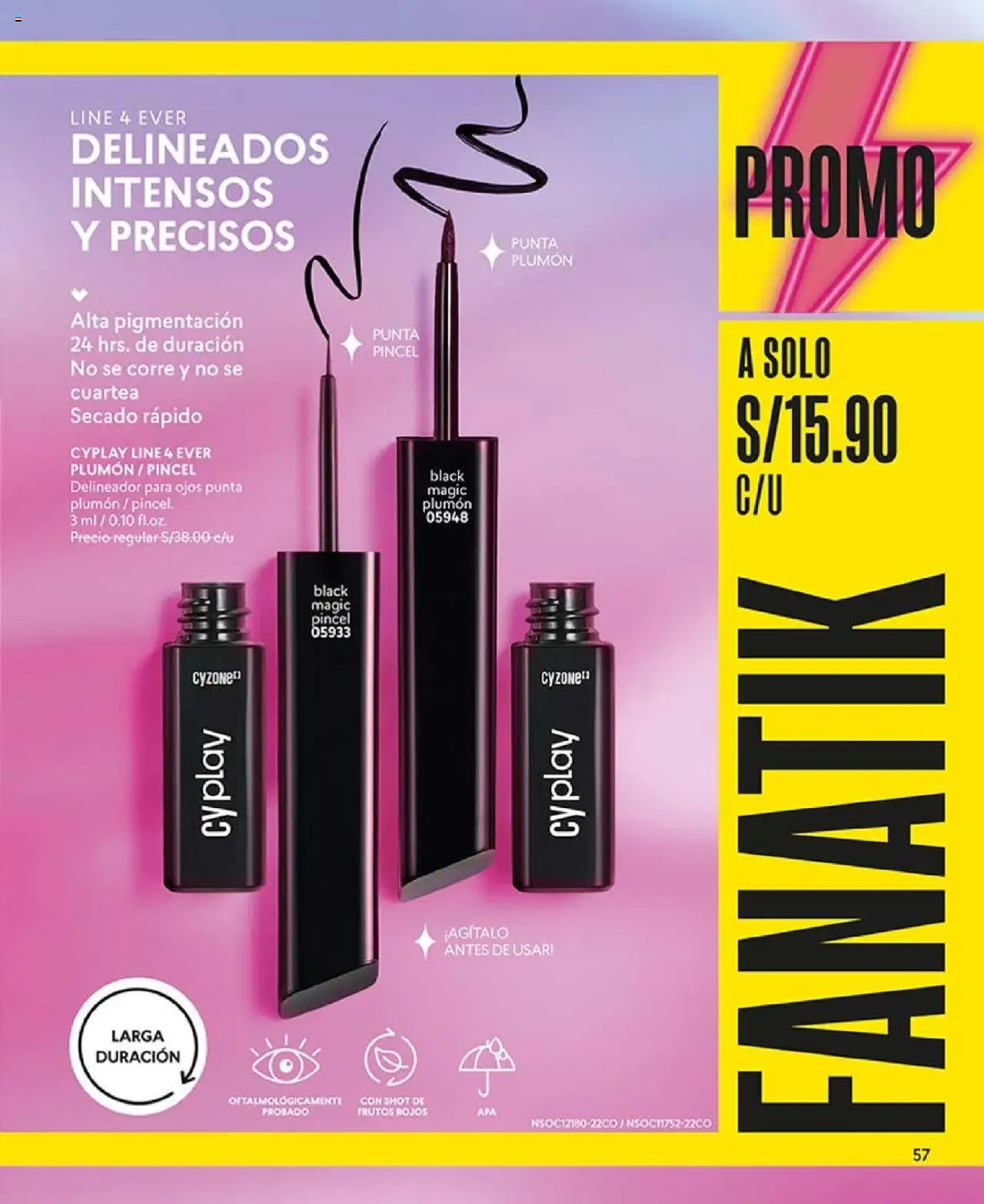 Catálogo CyZone válido desde 27.05.2025 | Página: 57 | Productos: Delineador, Pincel