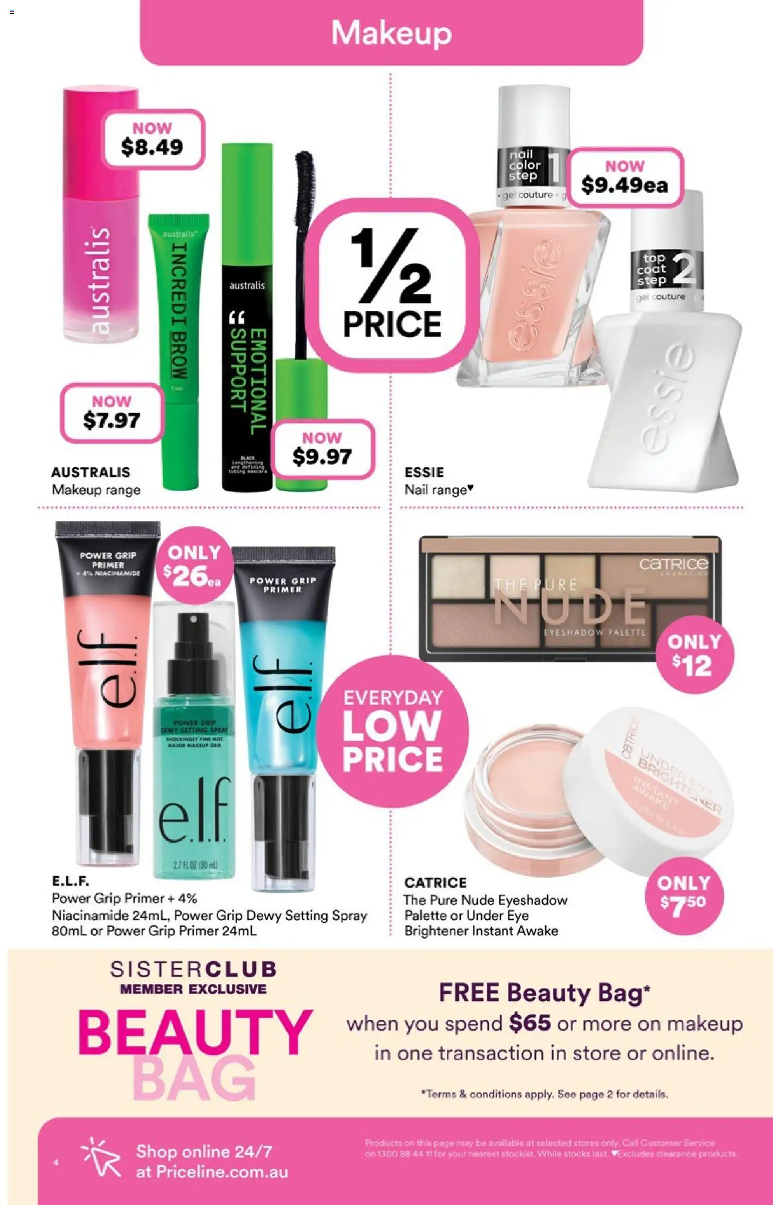 Priceline Pharmacy catalogue - valid from 05.02.2026 | Page: 4 | Products: Makeup, Coat, Setting spray
