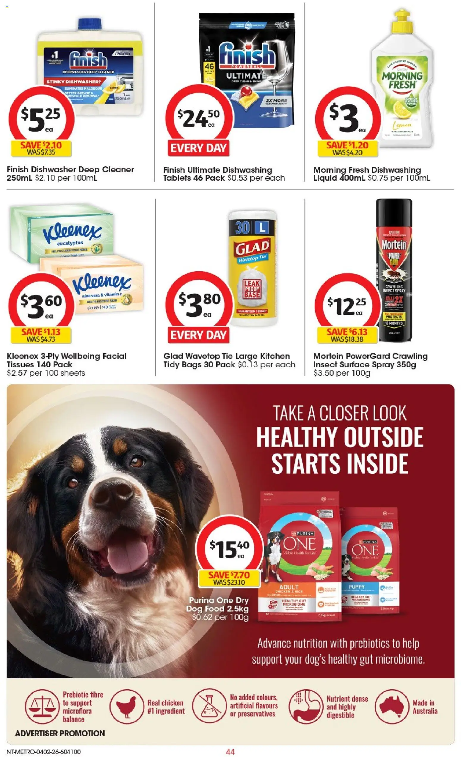 Coles catalogue - valid from 04.02.2026 | Page: 45 | Products: Cleaner, Dog food, Tie, Vitamin