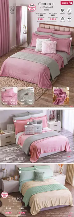Vista previa de Colchas Concord catálogo, nuevo folleto de la tienda, válido en México a partir del 01.02.2026 | Página: 155 | Productos: Cobertor, Sabanas