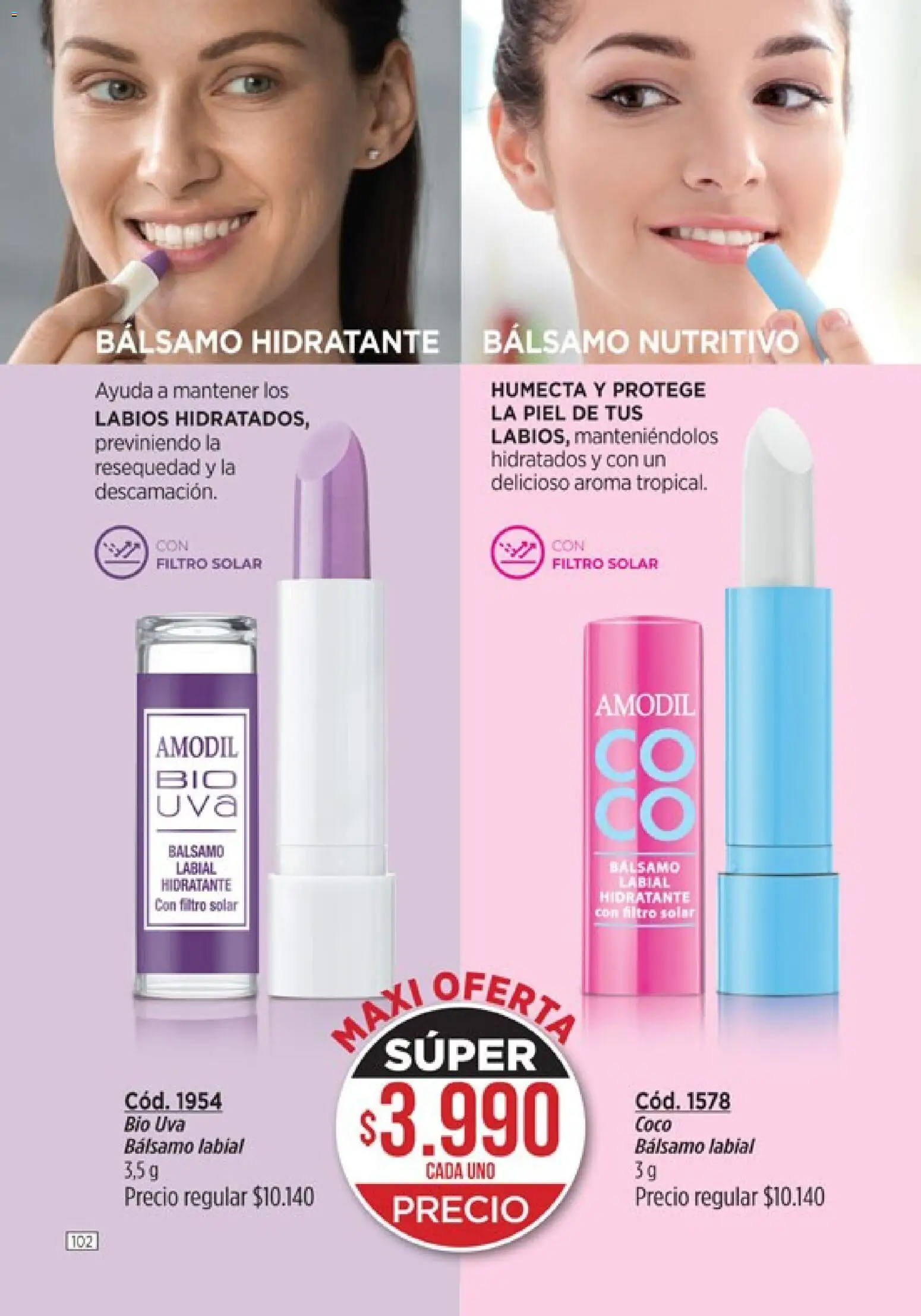 Catálogo Amodil Campaña 4 │ válido desde el 01.03.2026 | Página: 102 | Productos: Bálsamo, Uva