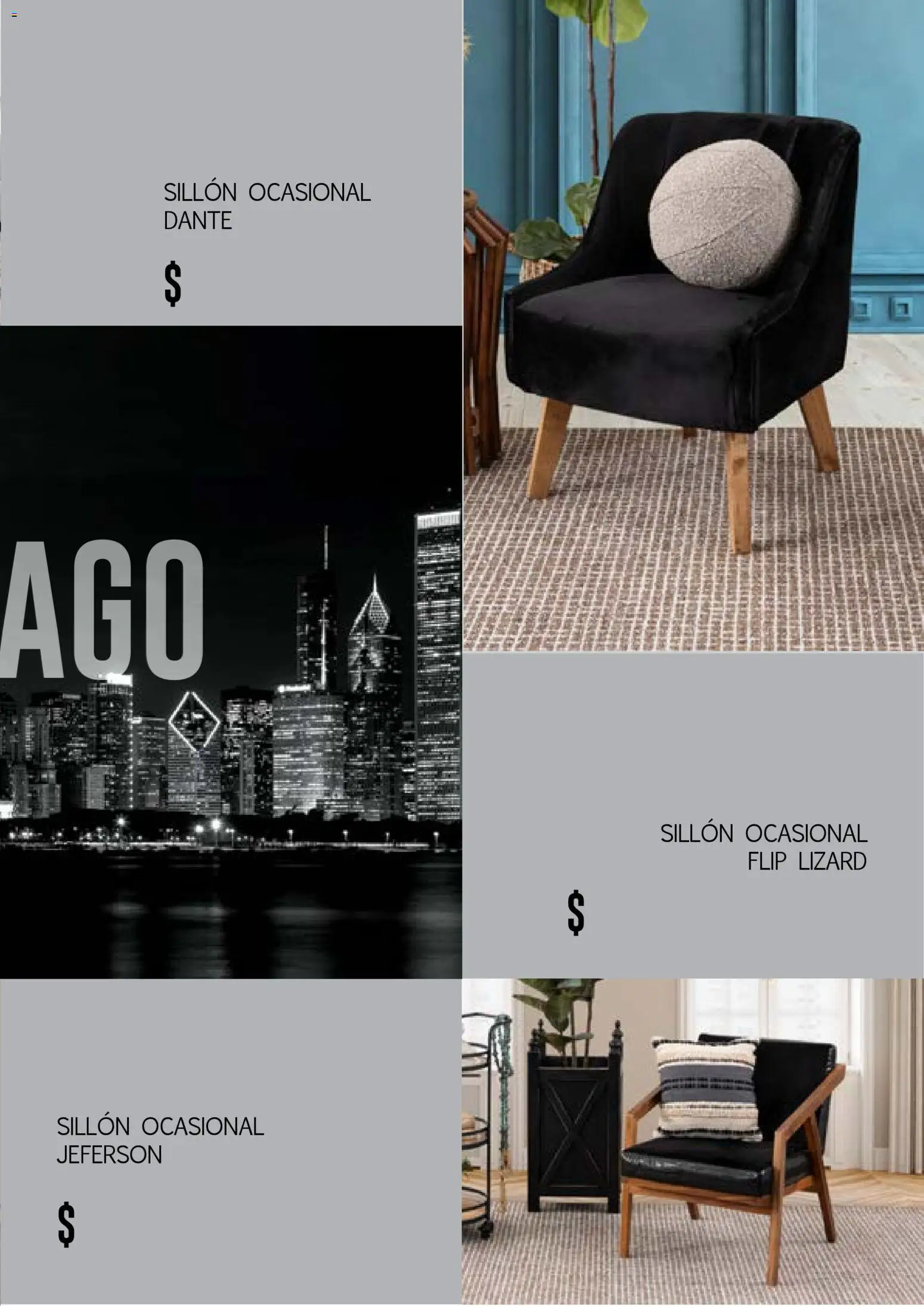 Nuevas ofertas de Muebles Dico válidas en toda la República Mexicana desde el 17.03.2026. ¡Encuentra las mejores ofertas en Muebles Dico catálogo Black Chicago ! | Página: 63 | Productos: Sillón