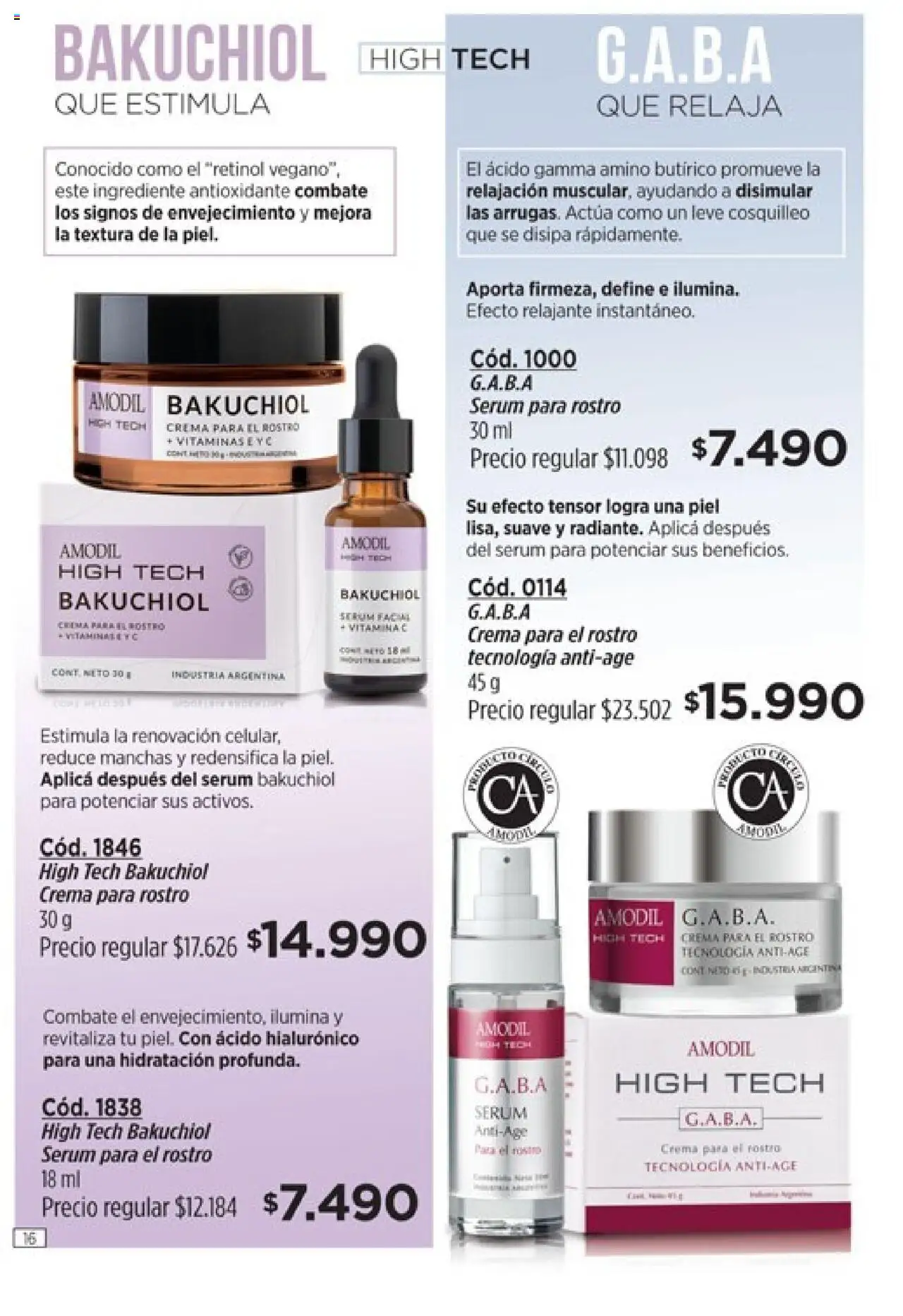 Catálogo Amodil Campaña 16 │ válido desde el 01.10.2025 | Página: 16 | Productos: Serum, Crema