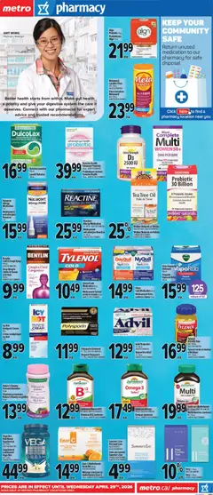Preview of Metro weekly flyer - Trois-Pistoles from shop Metro valid from 09.04.2026 | Page: 15 | Products: Tea, Cream, Oil