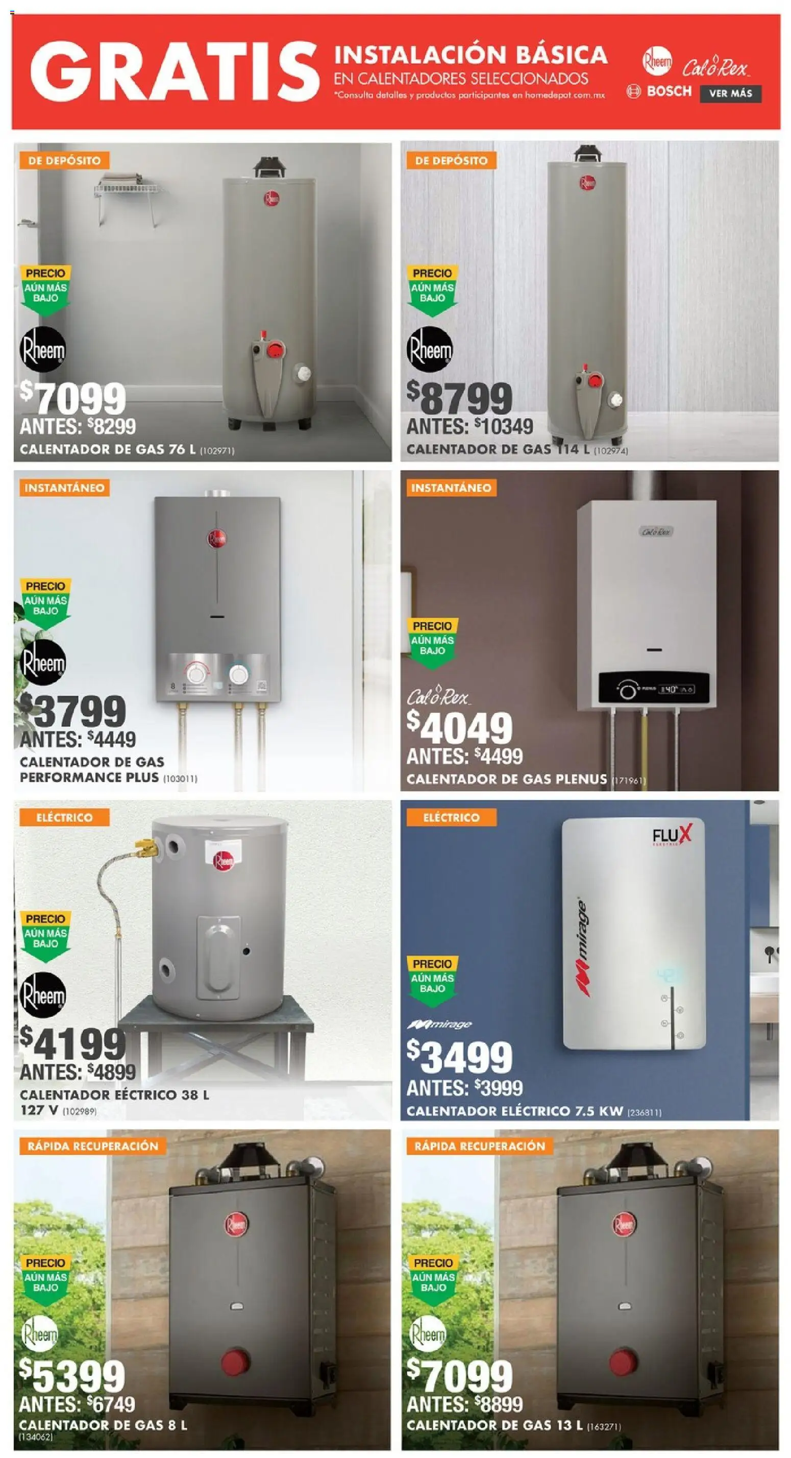 Nuevas ofertas de Home Depot válidas en toda la República Mexicana desde el 04.12.2025. ¡Encuentra las mejores ofertas en Home Depot catálogo! | Página: 10