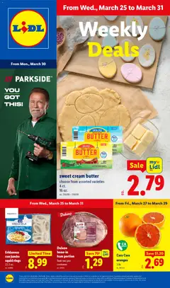 Preview of Lidl weekly ads valid from 25.03.2026