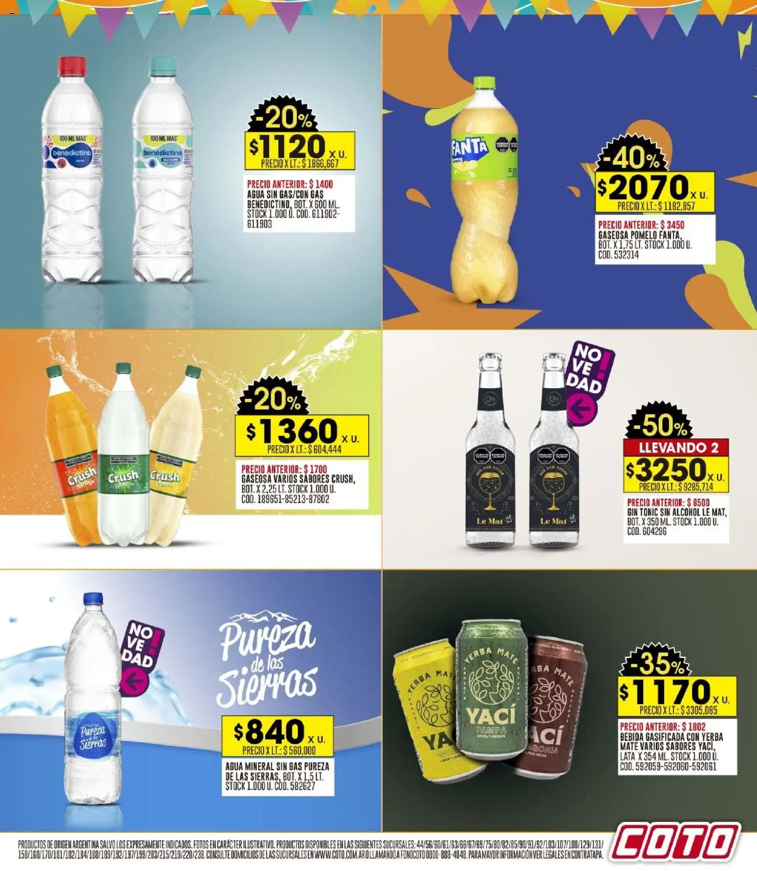 Coto - Ofertas │ válido desde el 27.10.2025 | Página: 9 | Productos: Mate, Yerba, Gin, Gaseosa