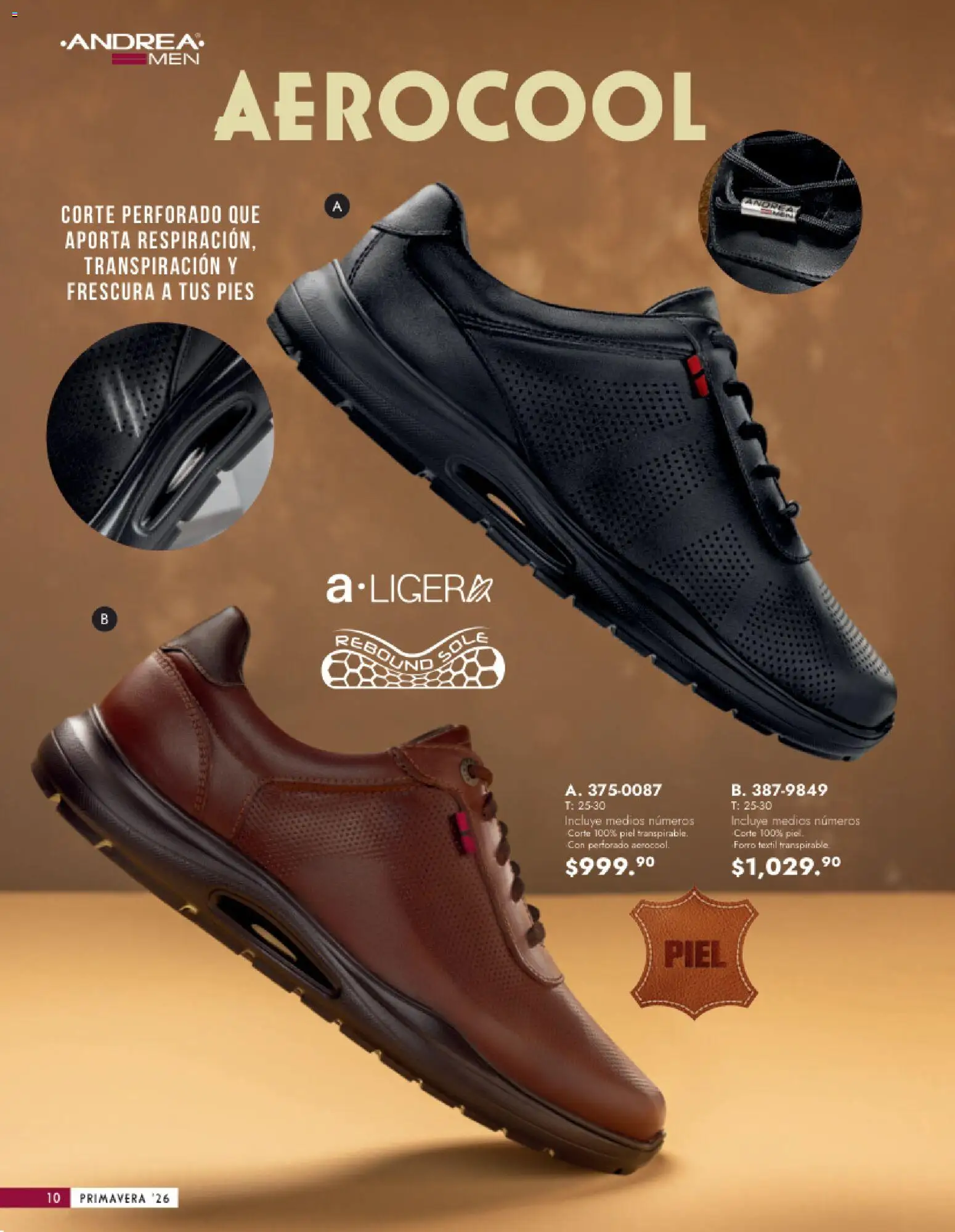 Nuevas ofertas de Andrea válidas en toda la República Mexicana desde el 25.01.2026. ¡Encuentra las mejores ofertas en Andrea catálogo Calzado Caballero! | Página: 10
