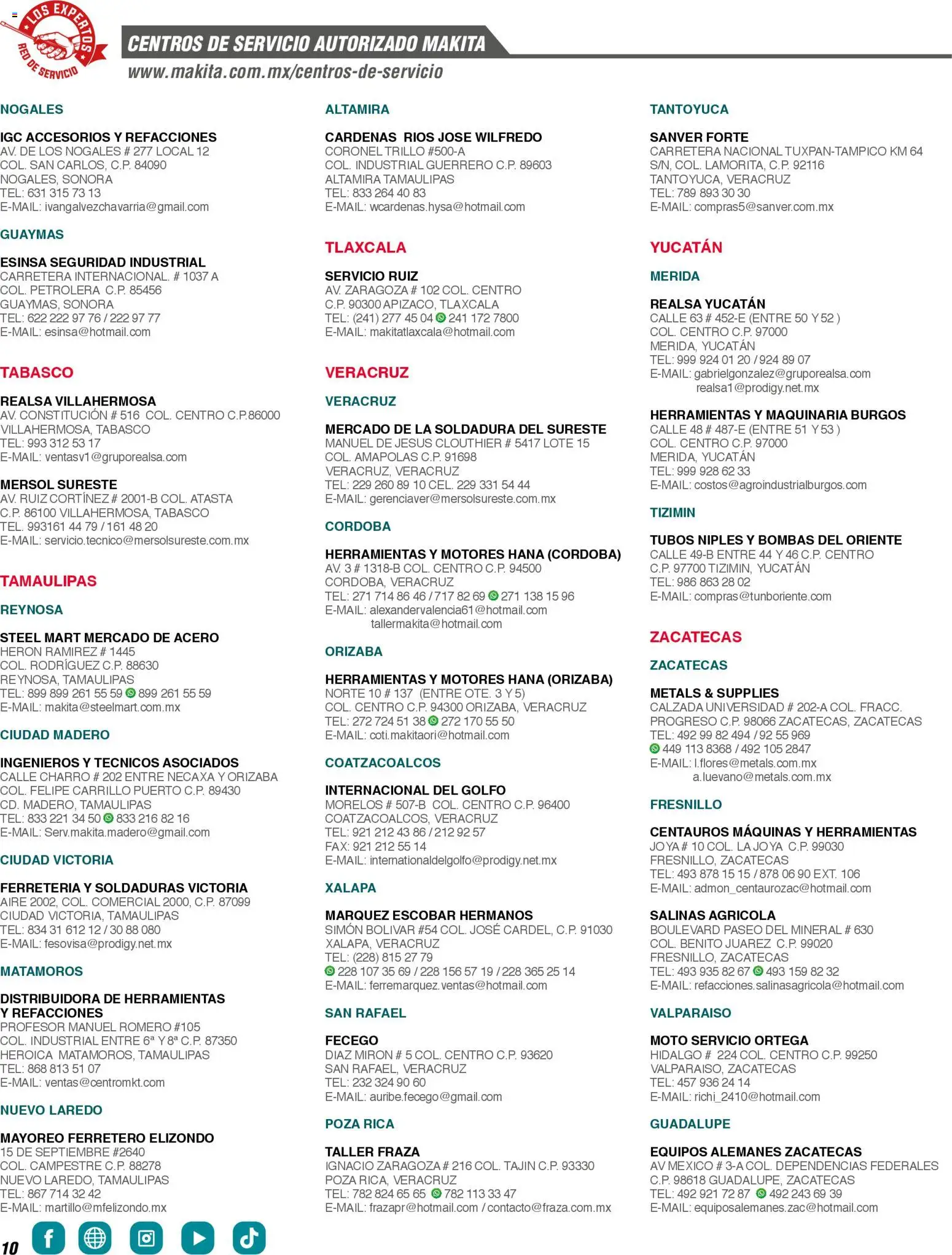 Nuevas ofertas de Makita válidas en toda la República Mexicana desde el 01.01.2024. ¡Encuentra las mejores ofertas en Makita catálogo General! | Página: 10