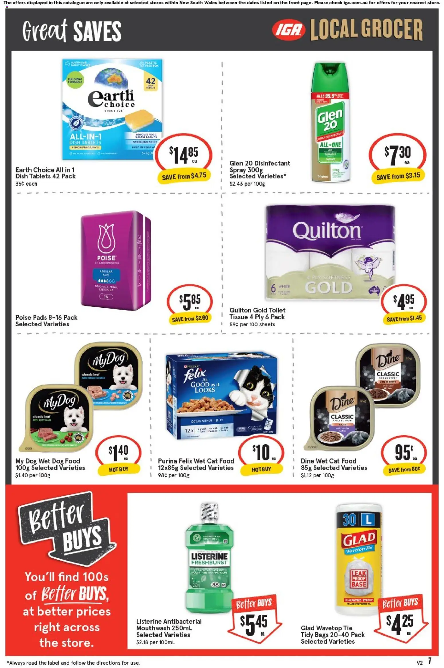 IGA catalogue - valid from 29.10.2025 | Page: 7 | Products: Fragrance, Mouthwash, Dog food, Tablets