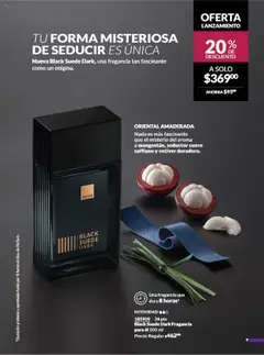 Nuevas ofertas de AVON válidas en toda la República Mexicana desde el 09.08.2025. ¡Encuentra las mejores ofertas en Black Suede Dark Fragancia para él 100 ml, Nueva Black Suede Dark, una fragancia tan fascinante como un enigma. Oriental amaderada. Nada es más fascinante que el misterio del aroma a mangostán, seductor cuero saffiano y vetiver duradero. Una fragancia que dura 8 horas! | Página: 15 | Productos: Fragancia