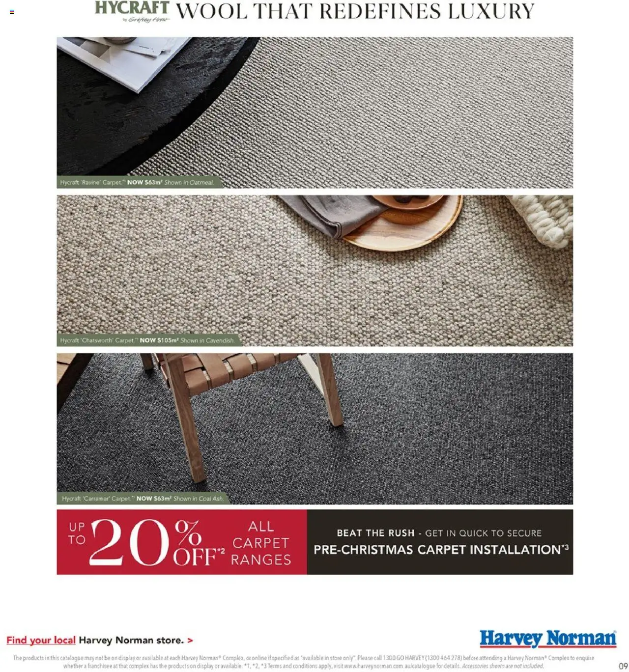 Harvey Norman catalogue - valid from 02.10.2025 | Page: 9 | Products: Carpet, Accessories