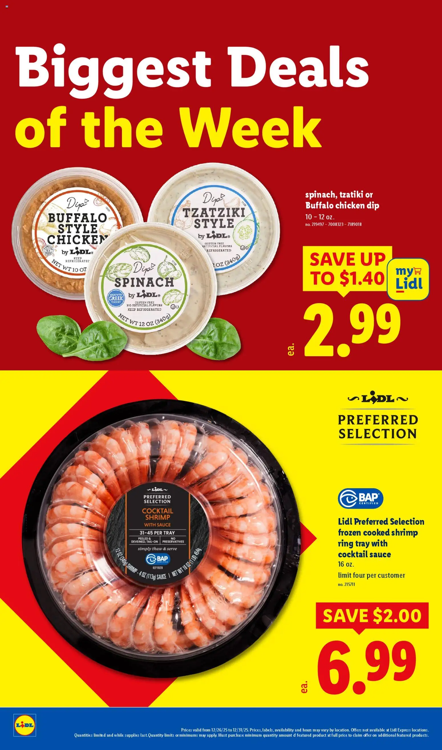 Lidl Weekly Ad - valid from 26.12.2025 | Page: 8 | Products: Spinach, Ring, Sauce