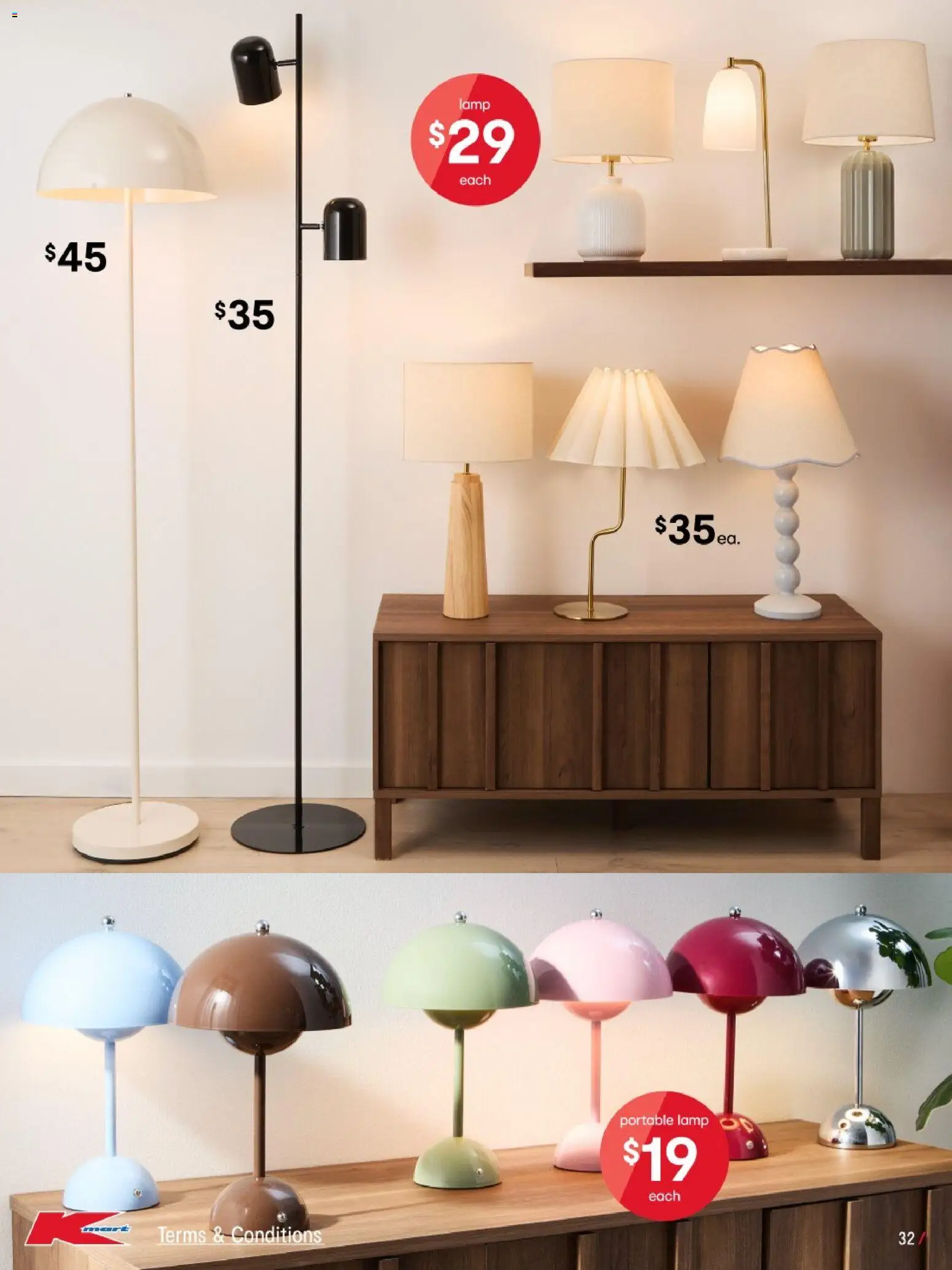 Kmart catalogue - valid from 29.01.2026 | Page: 32 | Products: Lamp, Portable