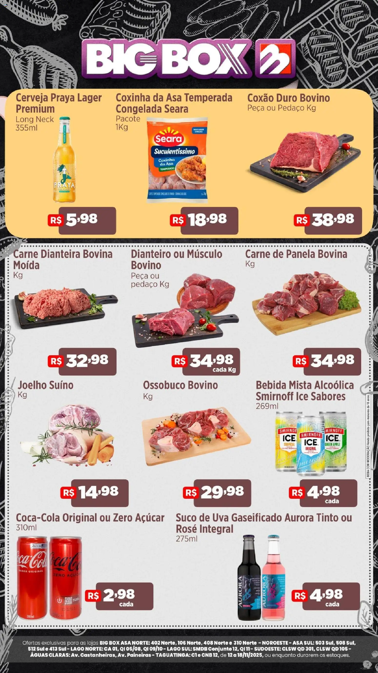 Big Box Folheto - válido de 12.11.2025 | Página: 3 | Produtos: Panela, Cerveja, Carne, Bebida