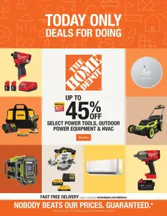 Preview of Home Depot weekly ads valid from 07.10.2025