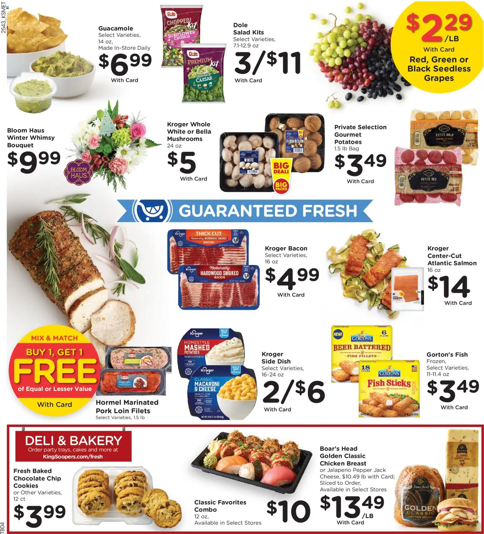 King Soopers Weekly Ad - valid from 28.11.2025 | Page: 7 | Products: Mushrooms, Chocolate, Fish, Chocolate Chip