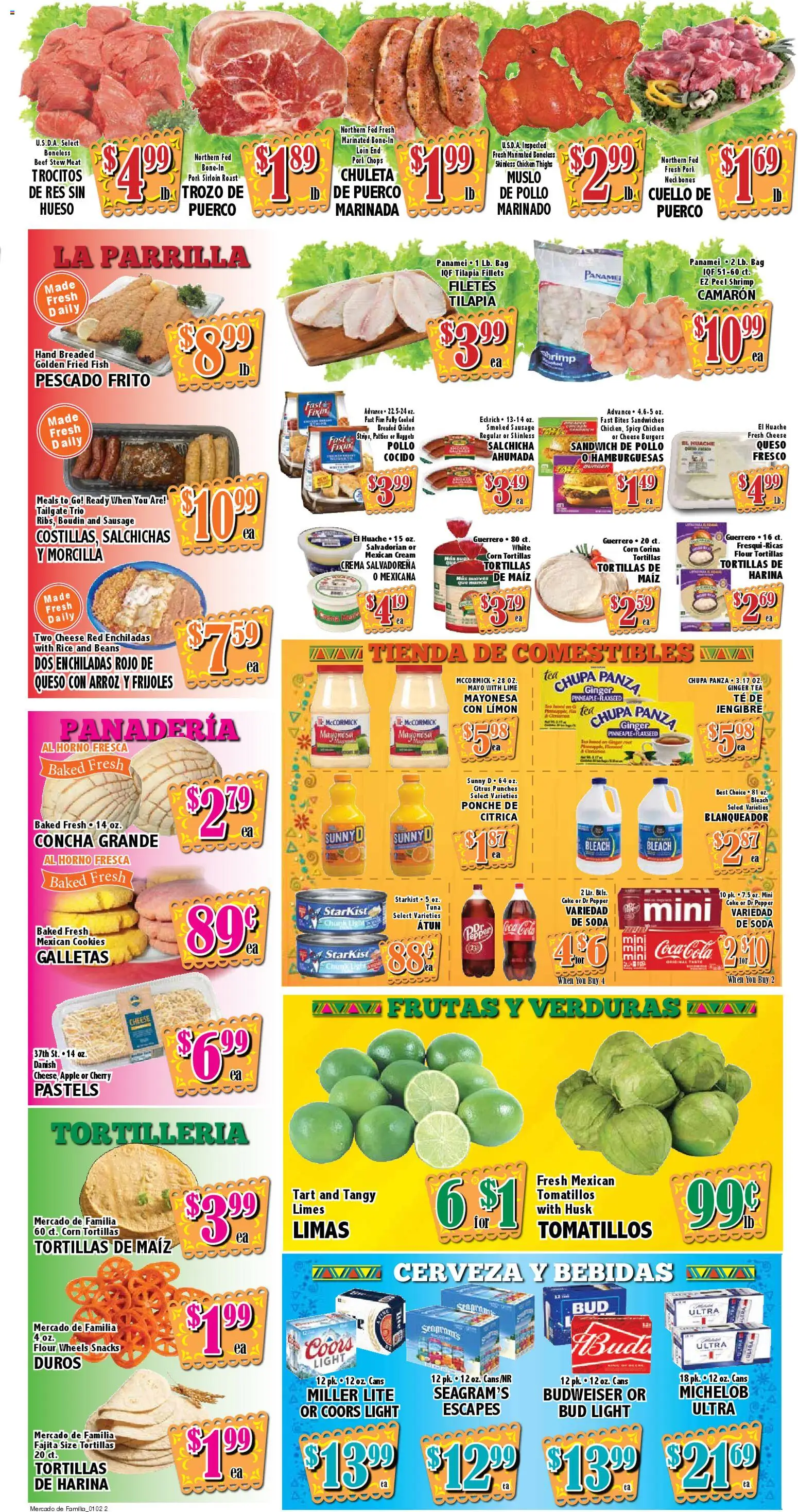 Market Basket Mercado - valid from 02.01.2026 | Page: 2 | Products: Ginger, Rice, Tea, Cream