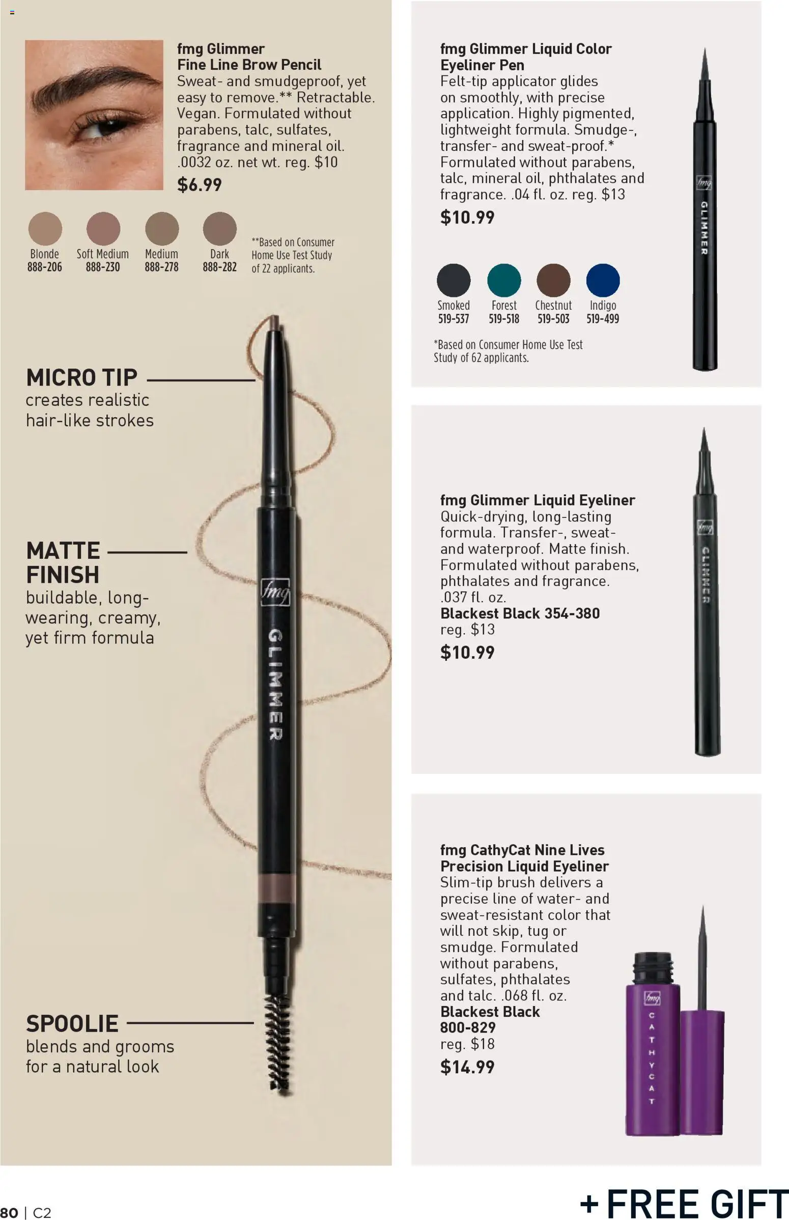 Avon Brochure - valid from 14.01.2026 | Page: 80 | Products: Pencil, Pen, Fragrance, Brush