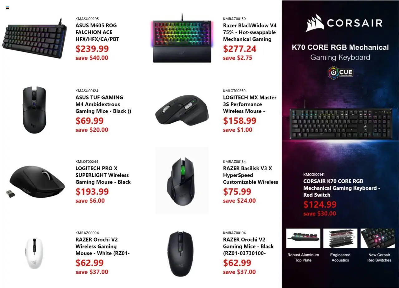 Canada Computers flyer valid from 01.08.2025 | Page: 7 | Products: Mouse, Keyboard