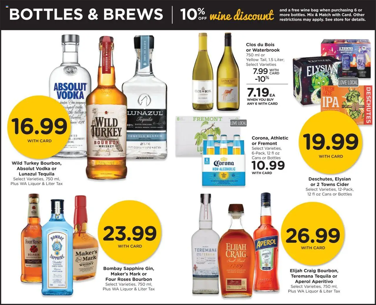 QFC Weekly Ad - valid from 01.10.2025 | Page: 11 | Products: Cider, Wine, Gin, Vodka