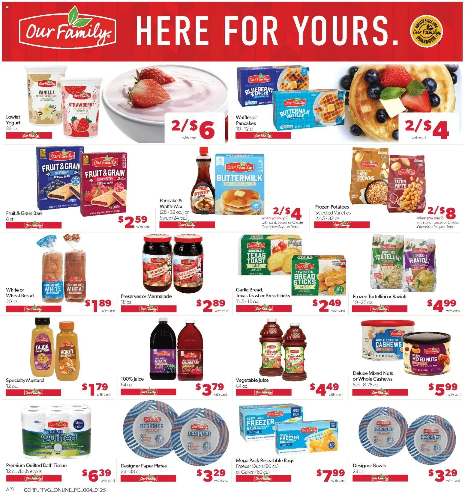 Family Fare Weekly Ad - MI - valid from 25.01.2026 | Page: 8 | Products: Cheese, Bread, Juice, Raspberry