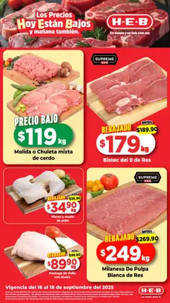 Vista previa de H-E-B - Folleto, nuevo folleto de la tienda, válido en México a partir del 16.09.2025